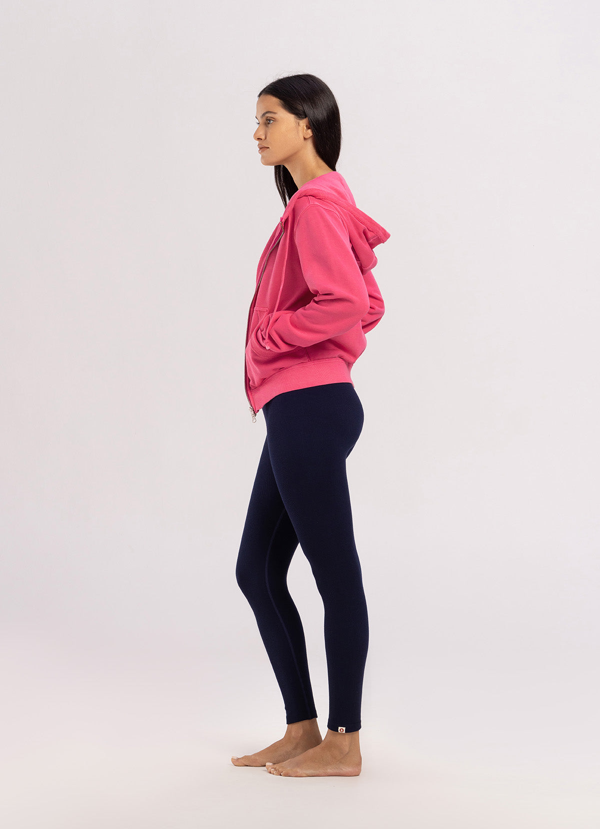 Fitted zip-up hoodie_Carmine