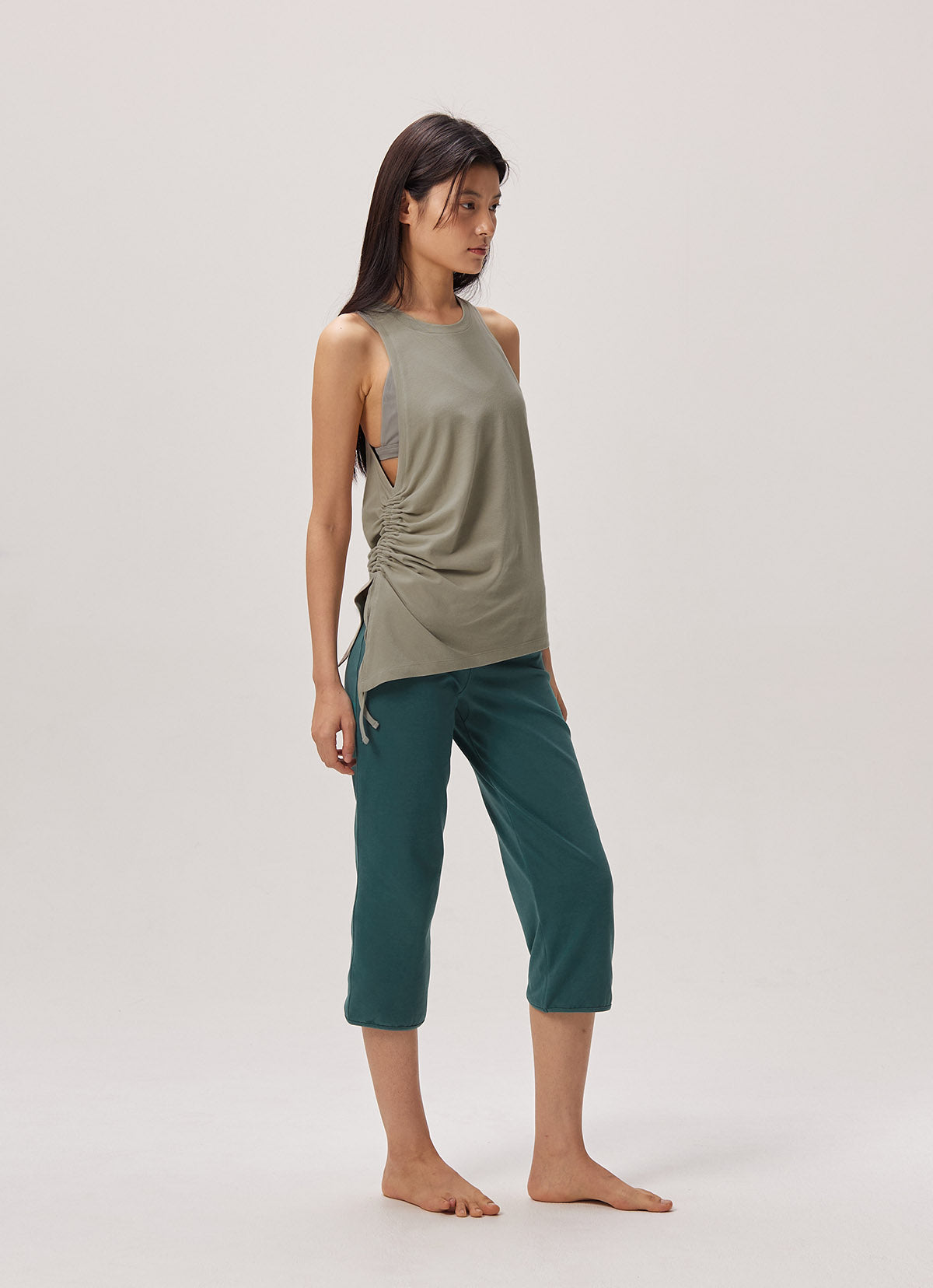 Side shirring sleeveless_London Fog