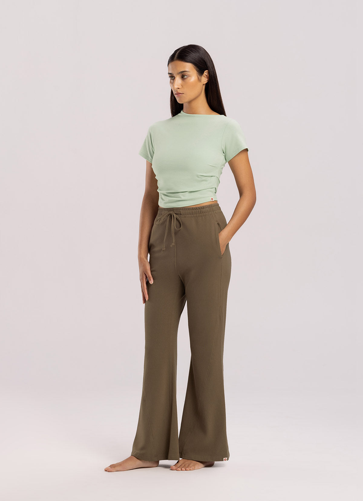 Panel bootcut pants_Cub