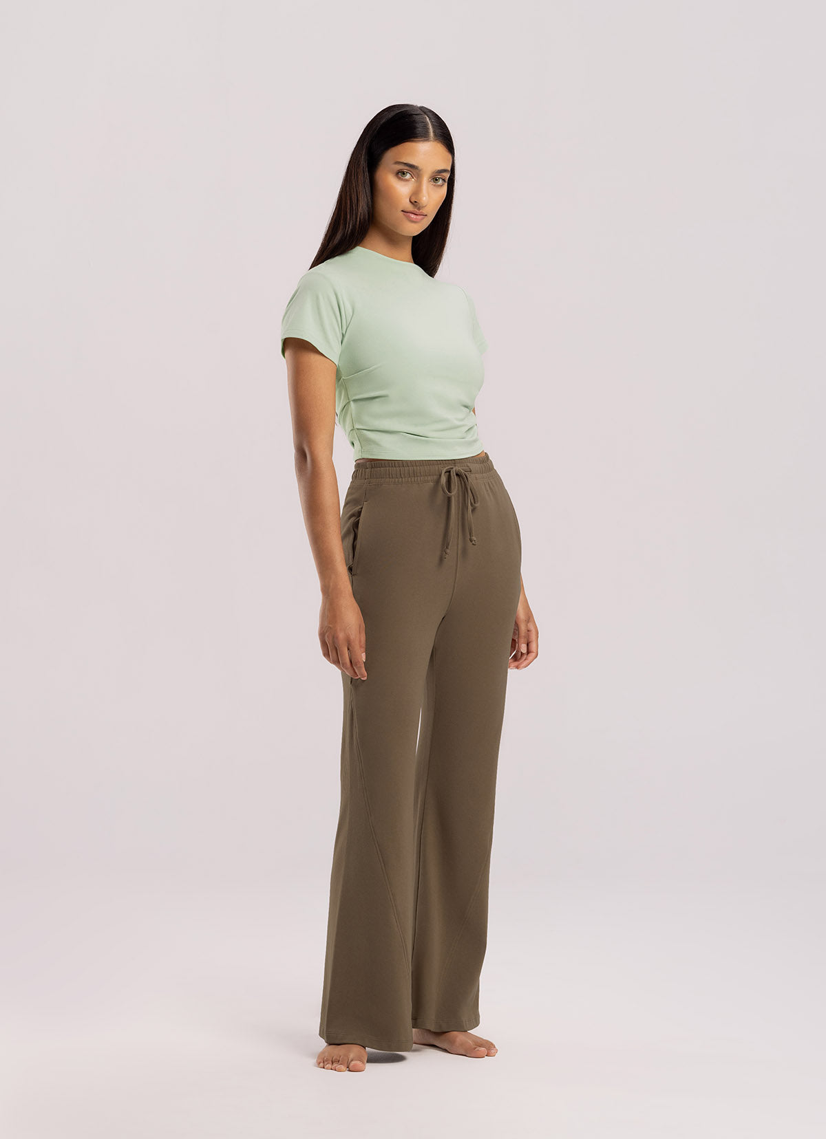 Panel bootcut pants_Cub
