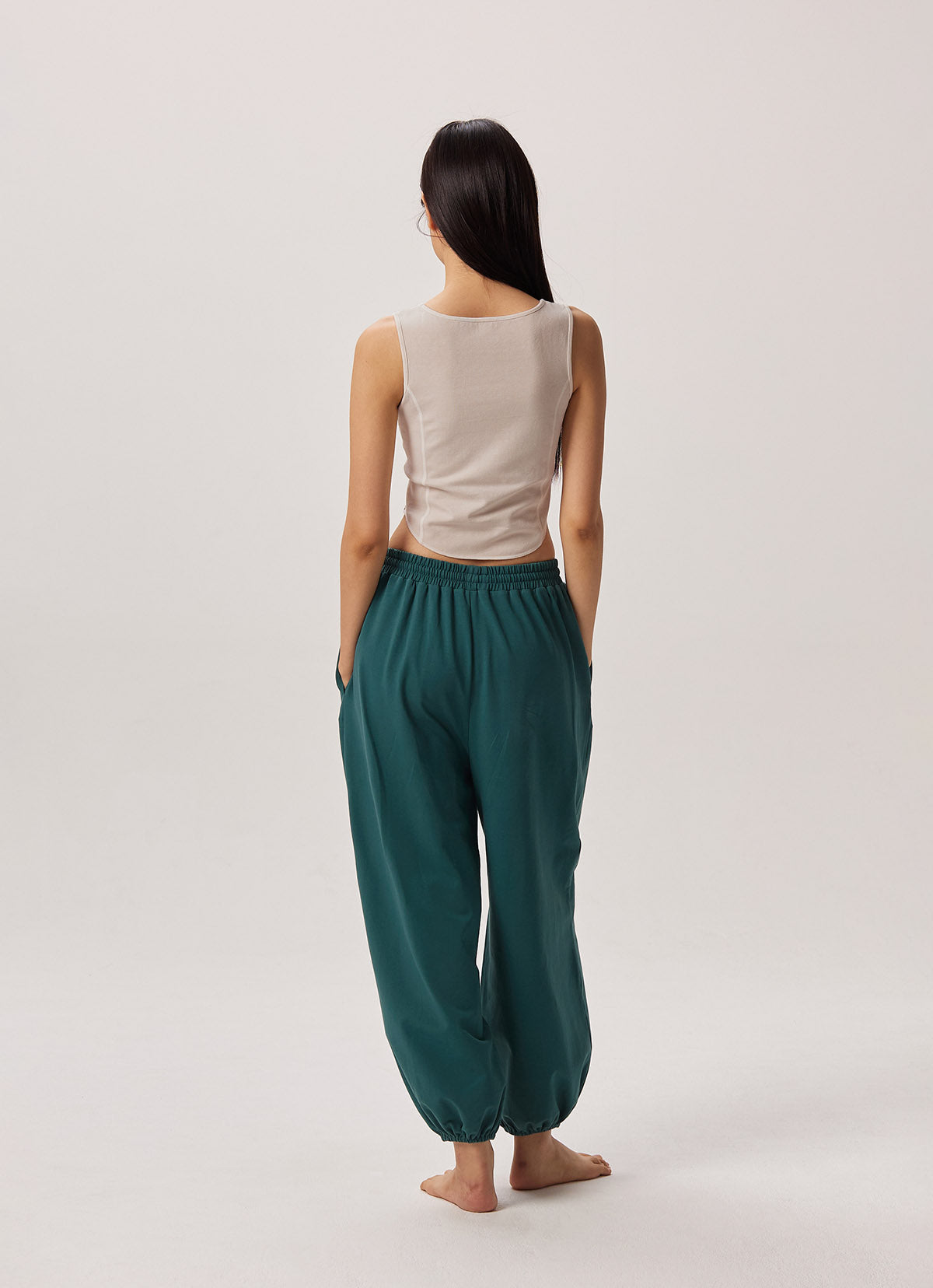Side rib tank top_Whitecap Gray