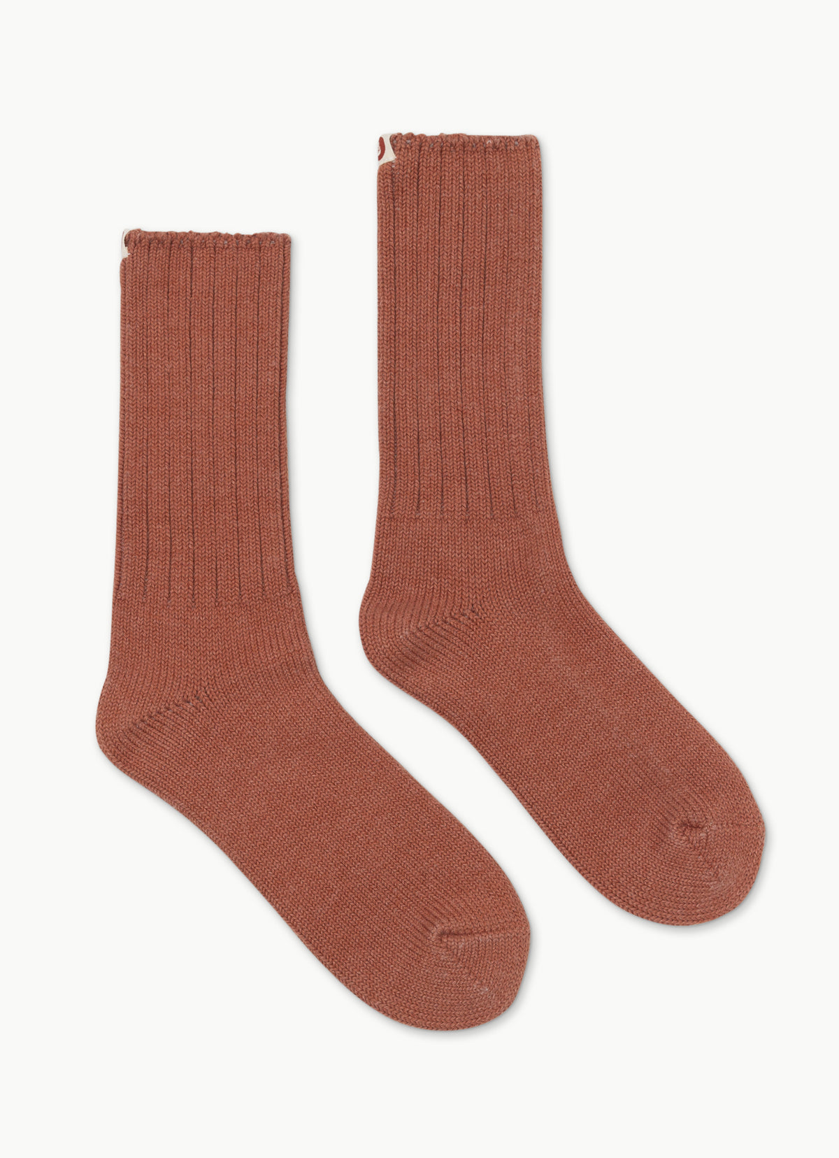 Bulky Rib ankle socks_dyed_Sunburn