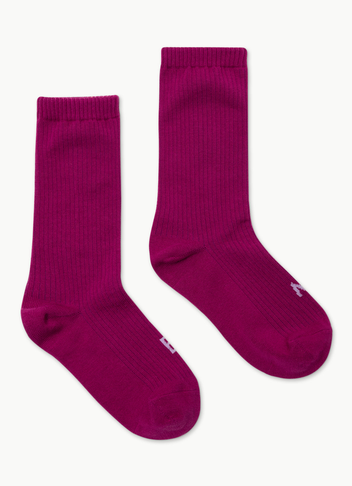 Rib ankle socks_Magenta