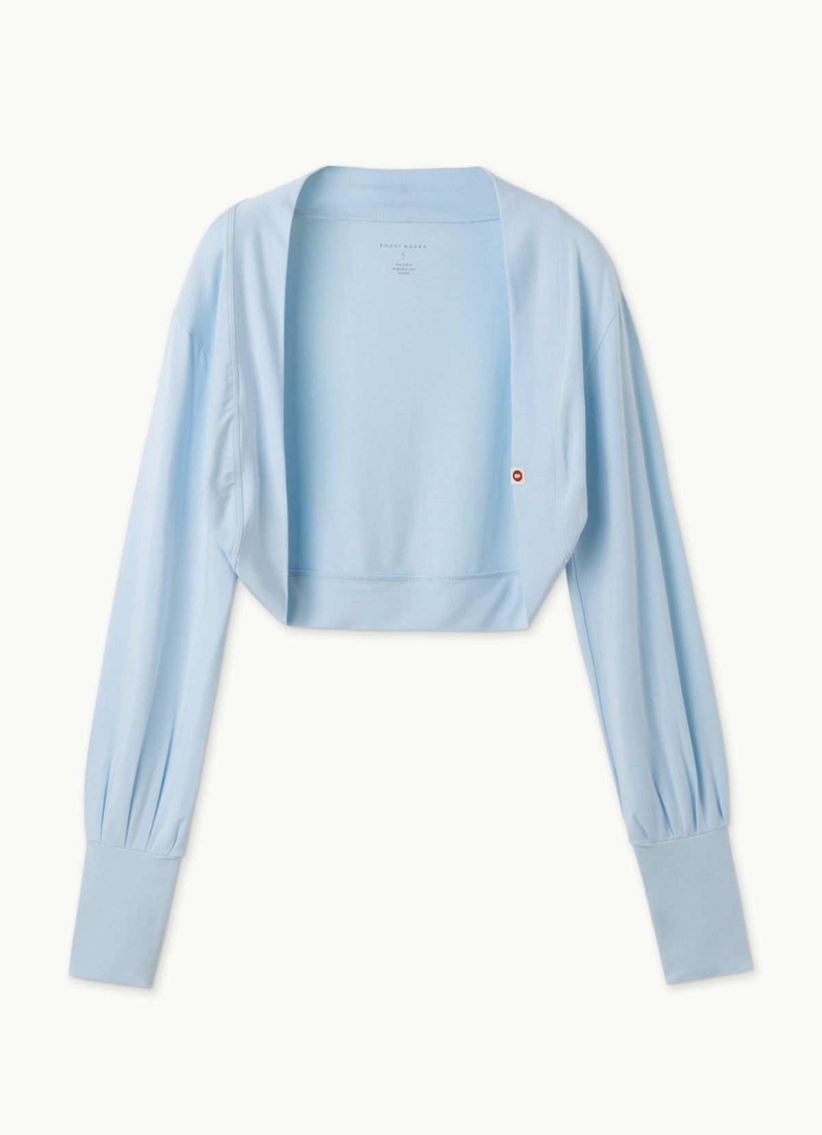 Soft bolero mini jacket_Ice Water