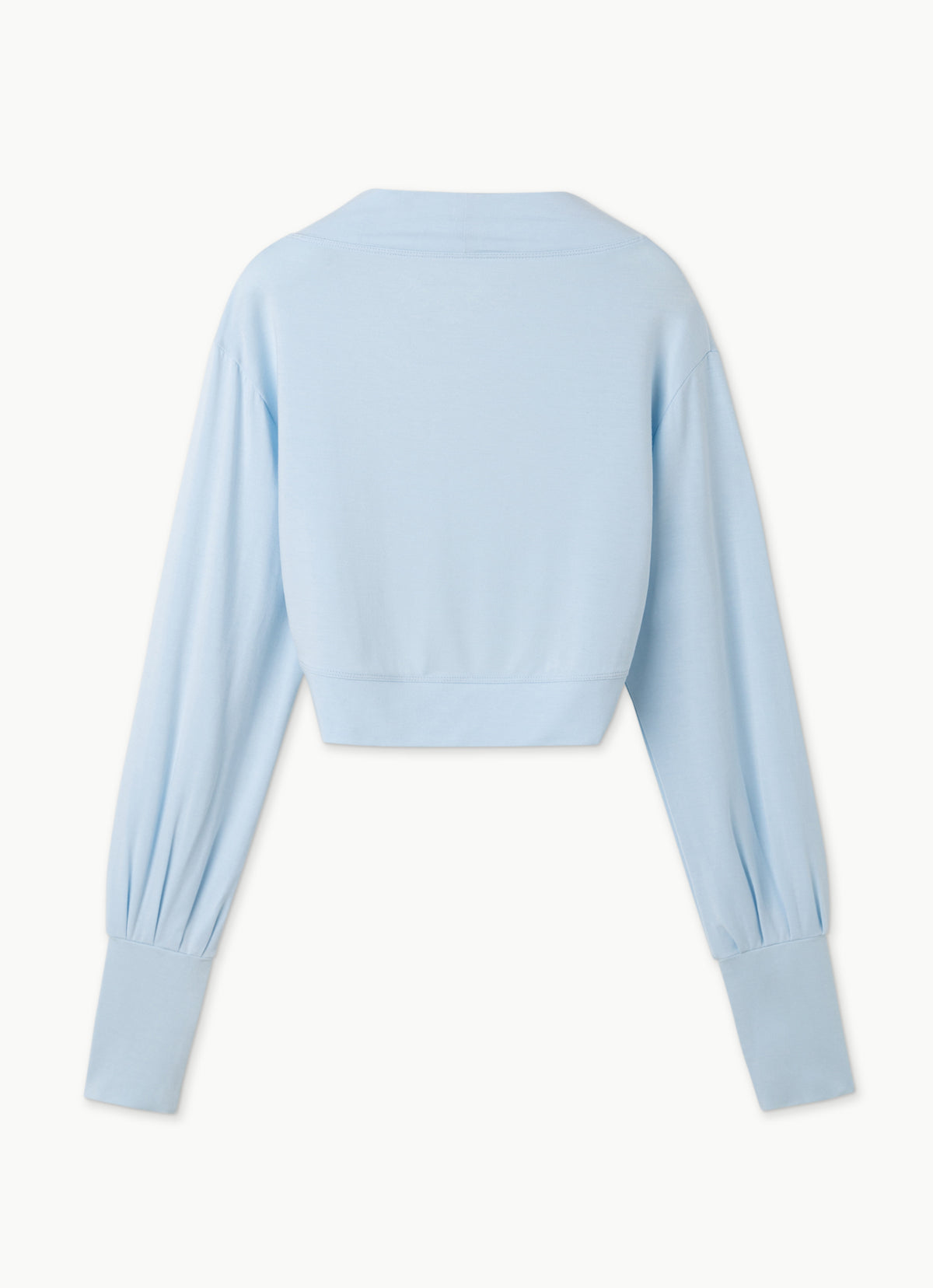Soft bolero mini jacket_Ice Water