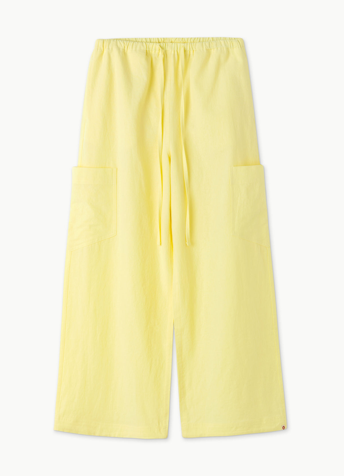 Out pocket wide pants_Lemon
