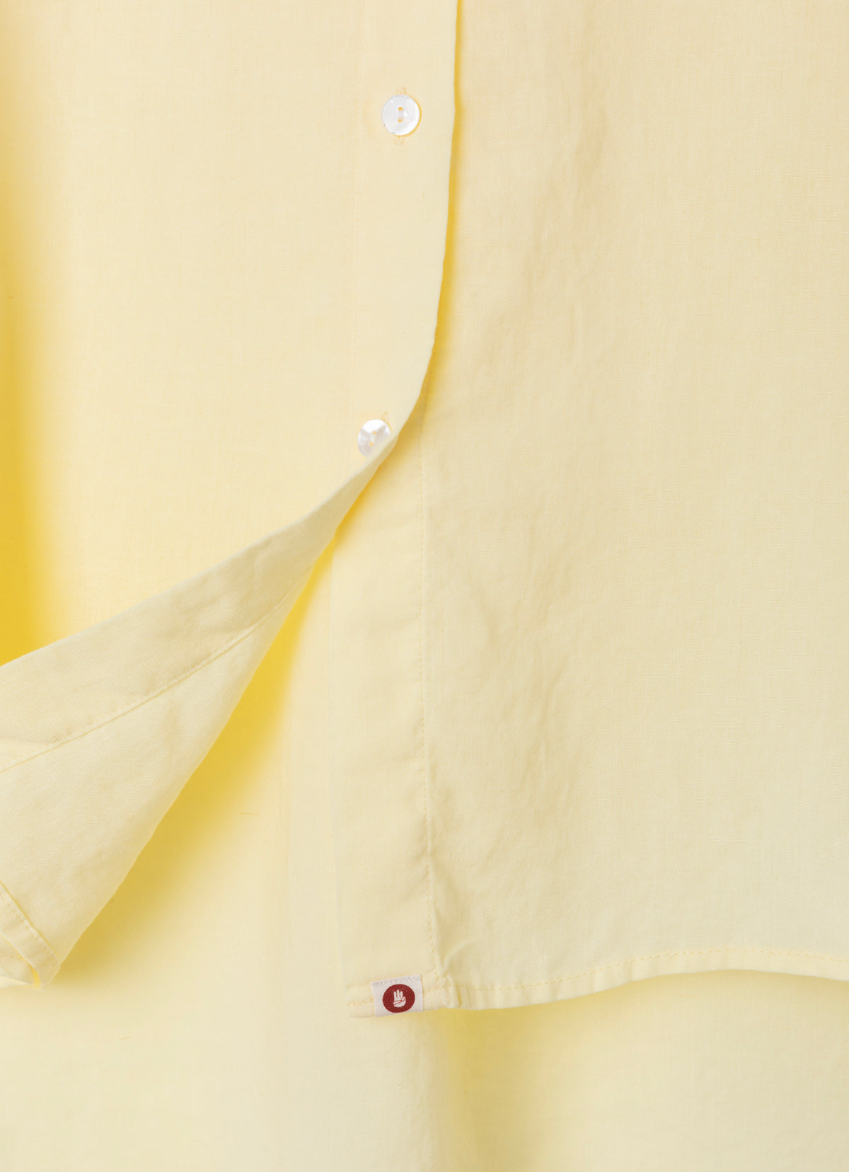 Linen oversized button up shirts #2_Lemon