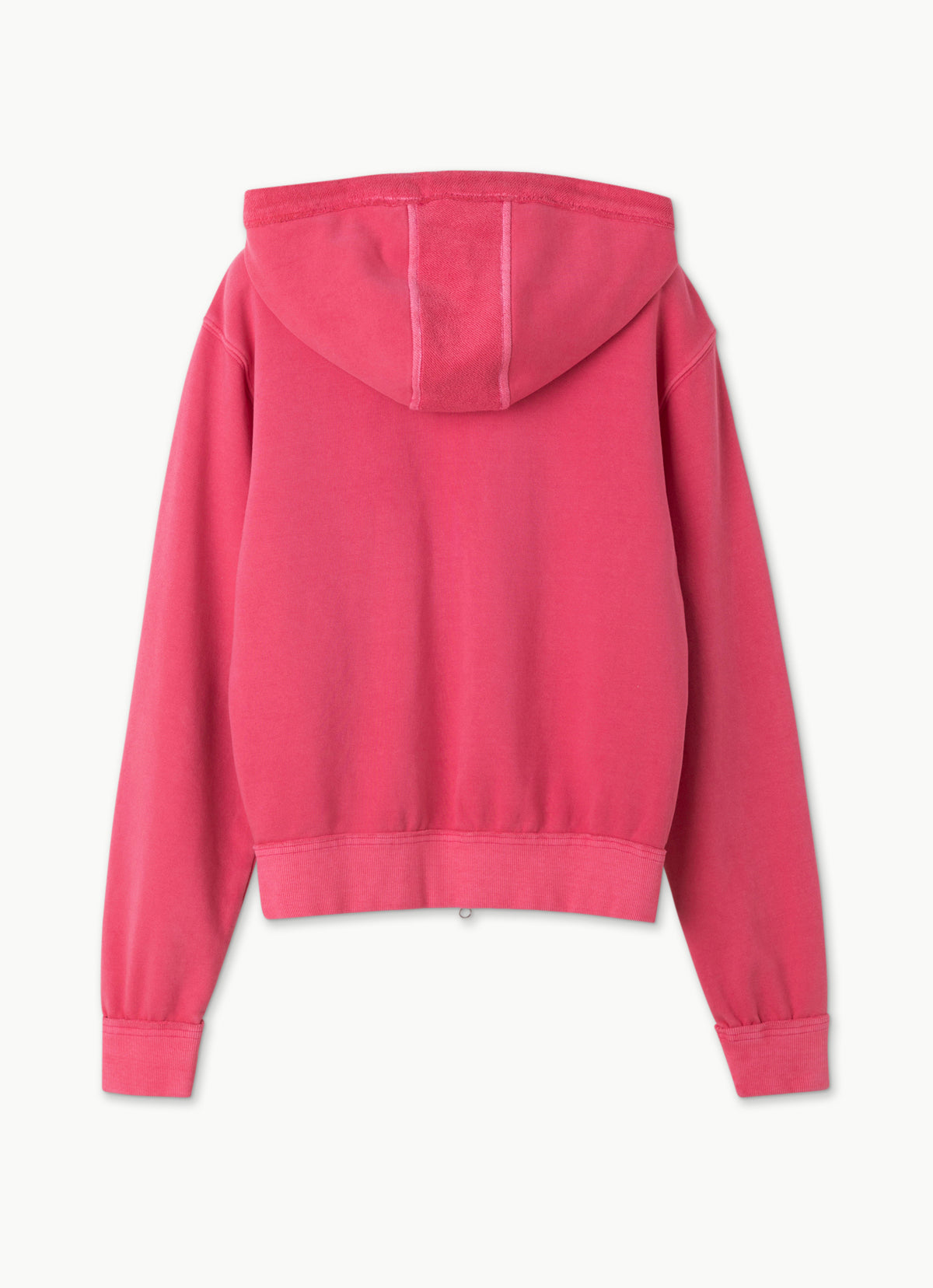 Fitted zip-up hoodie_Carmine