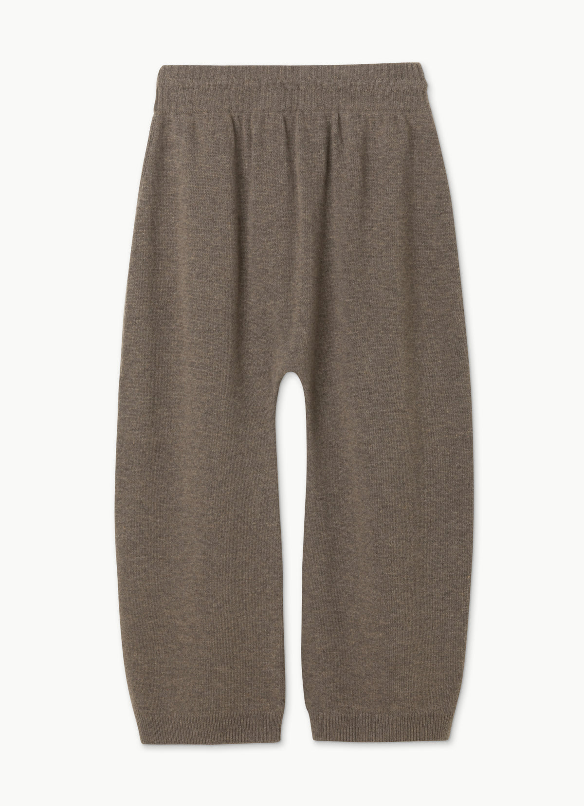 Round knit pants_Stone Gray