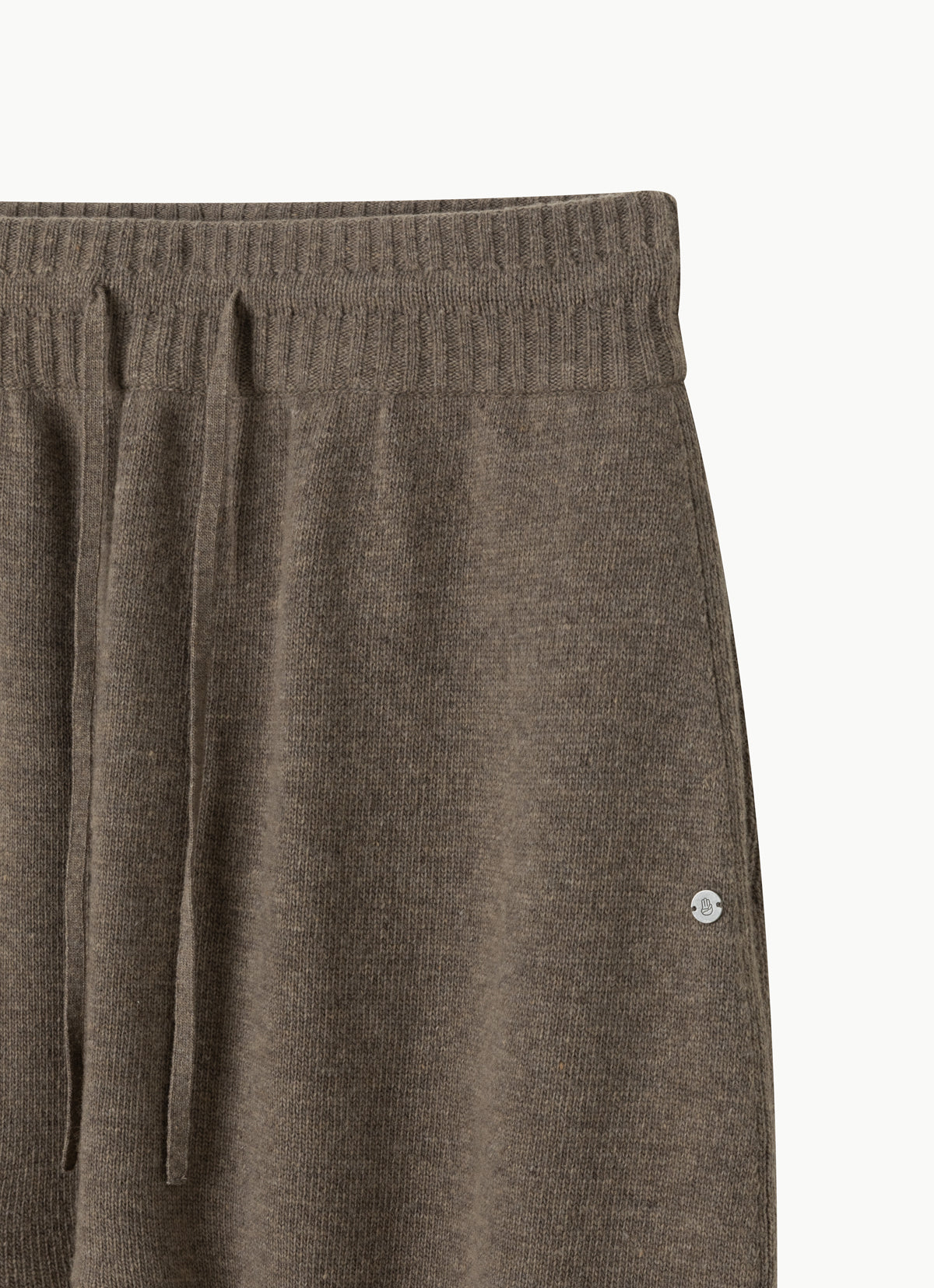 Round knit pants_Stone Gray