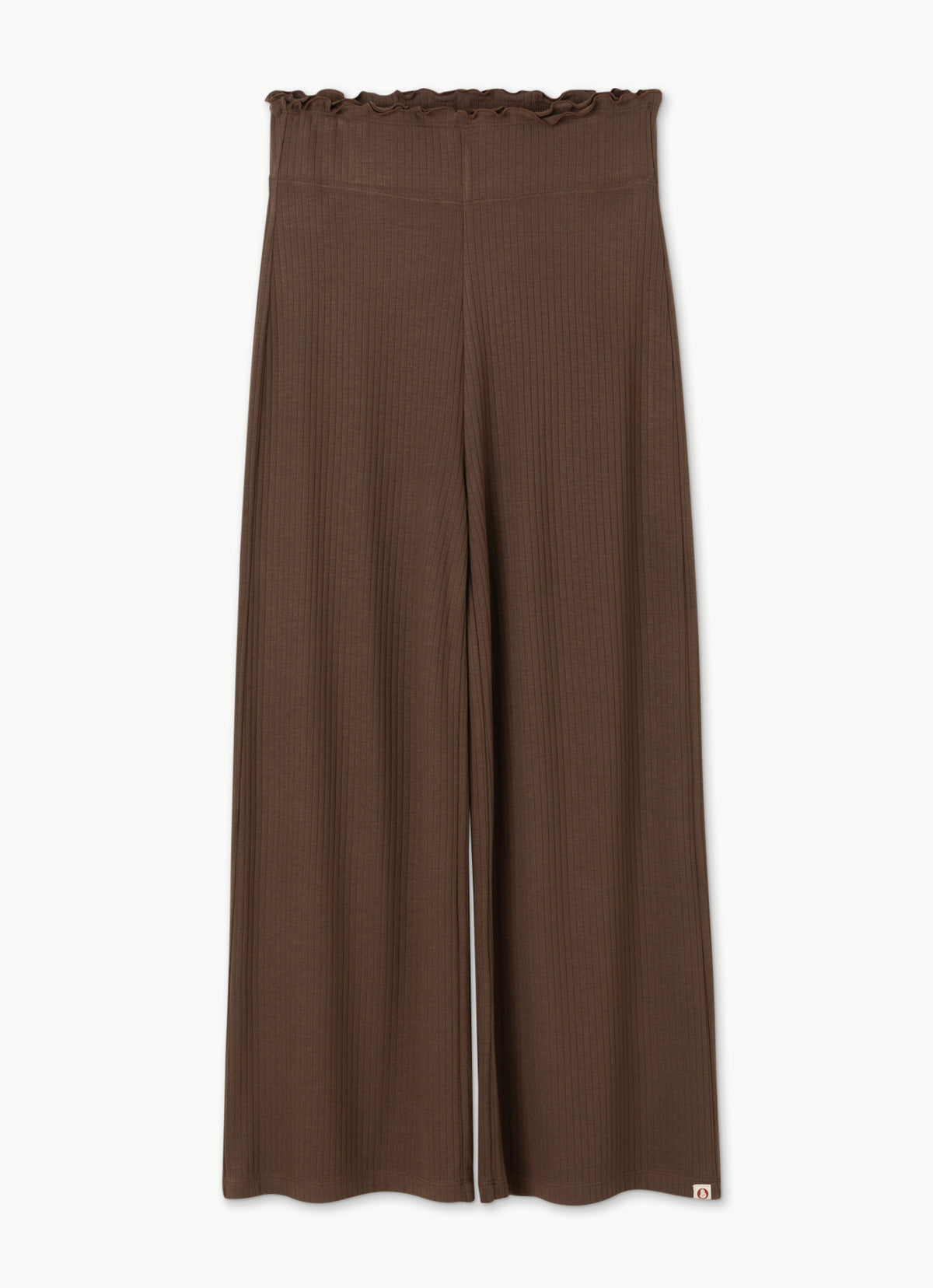 Wide rib straight pants_Carafe