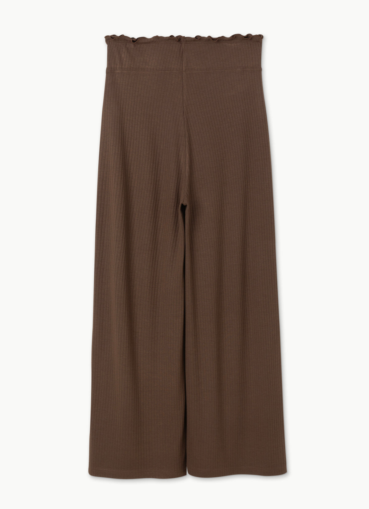 Wide rib straight pants_Carafe