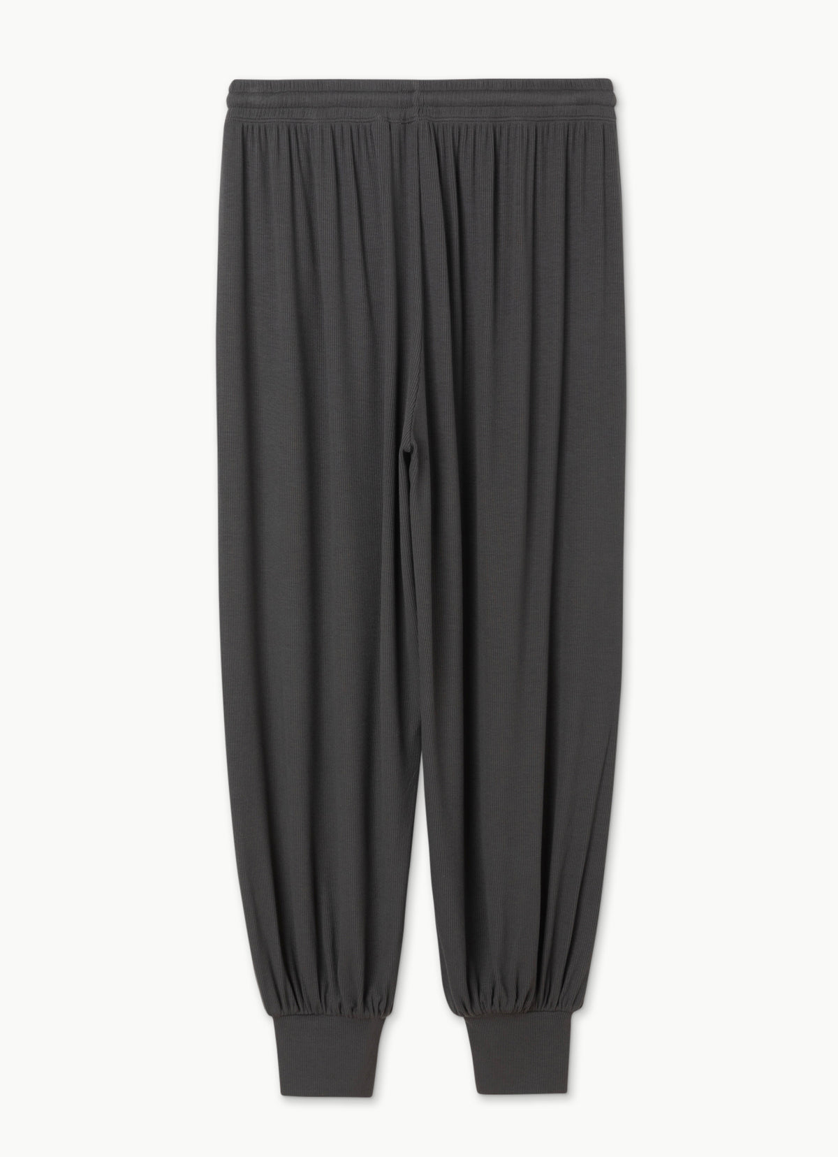 Rib jogger ankle pants_Dark Grey