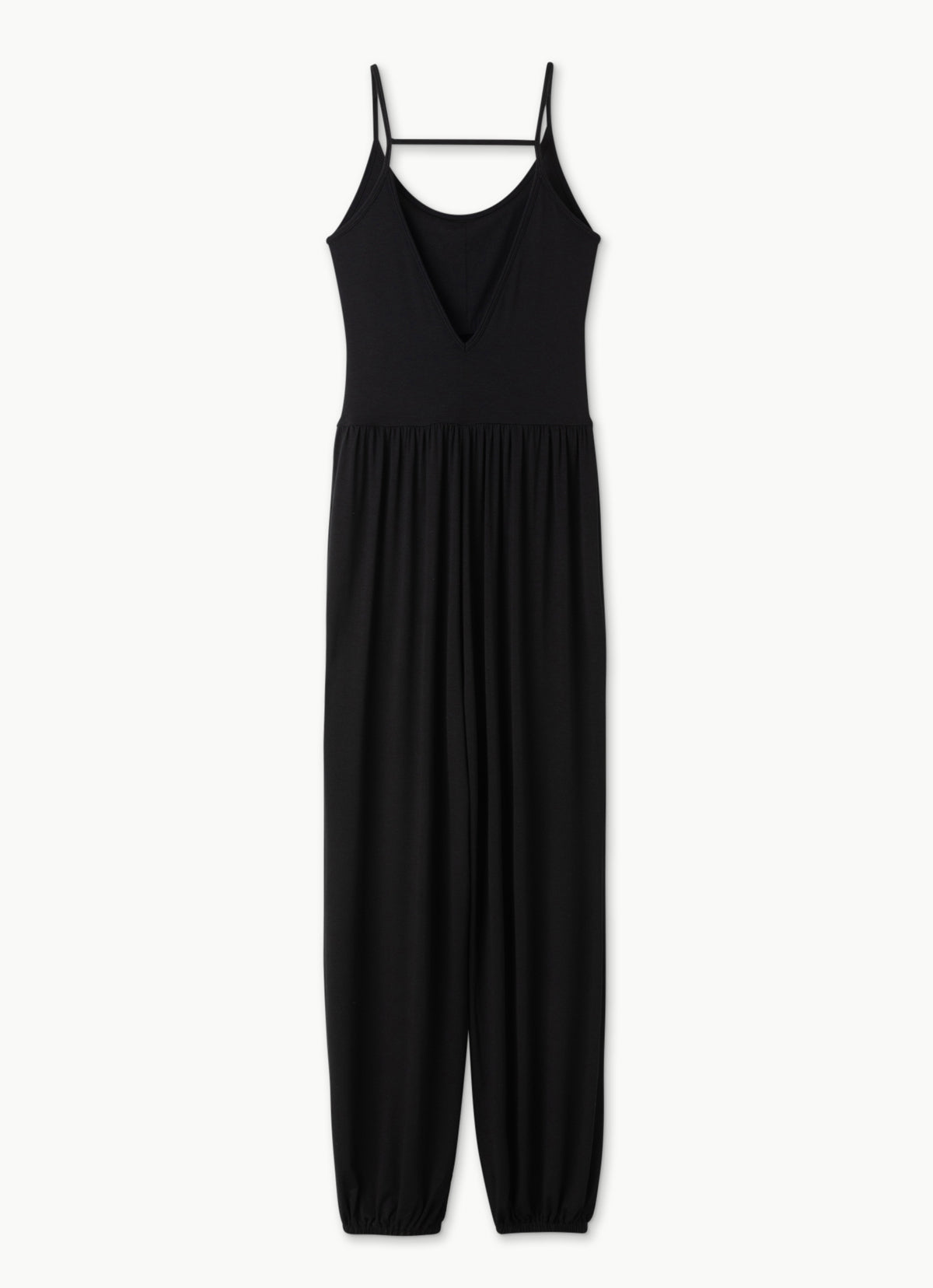 Deep V jumpsuit_Black