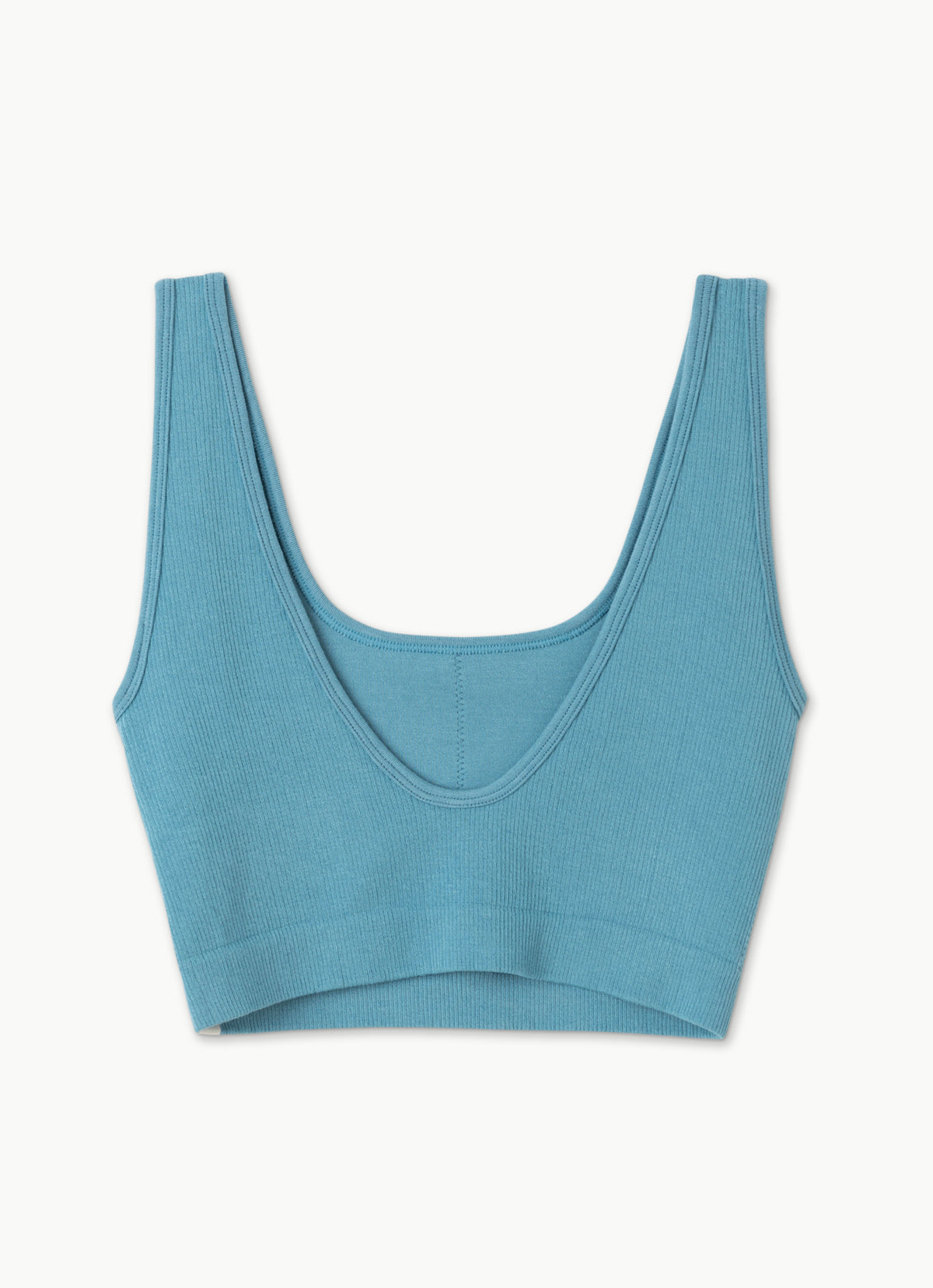 Seamless U line bra top_Delphinium Blue