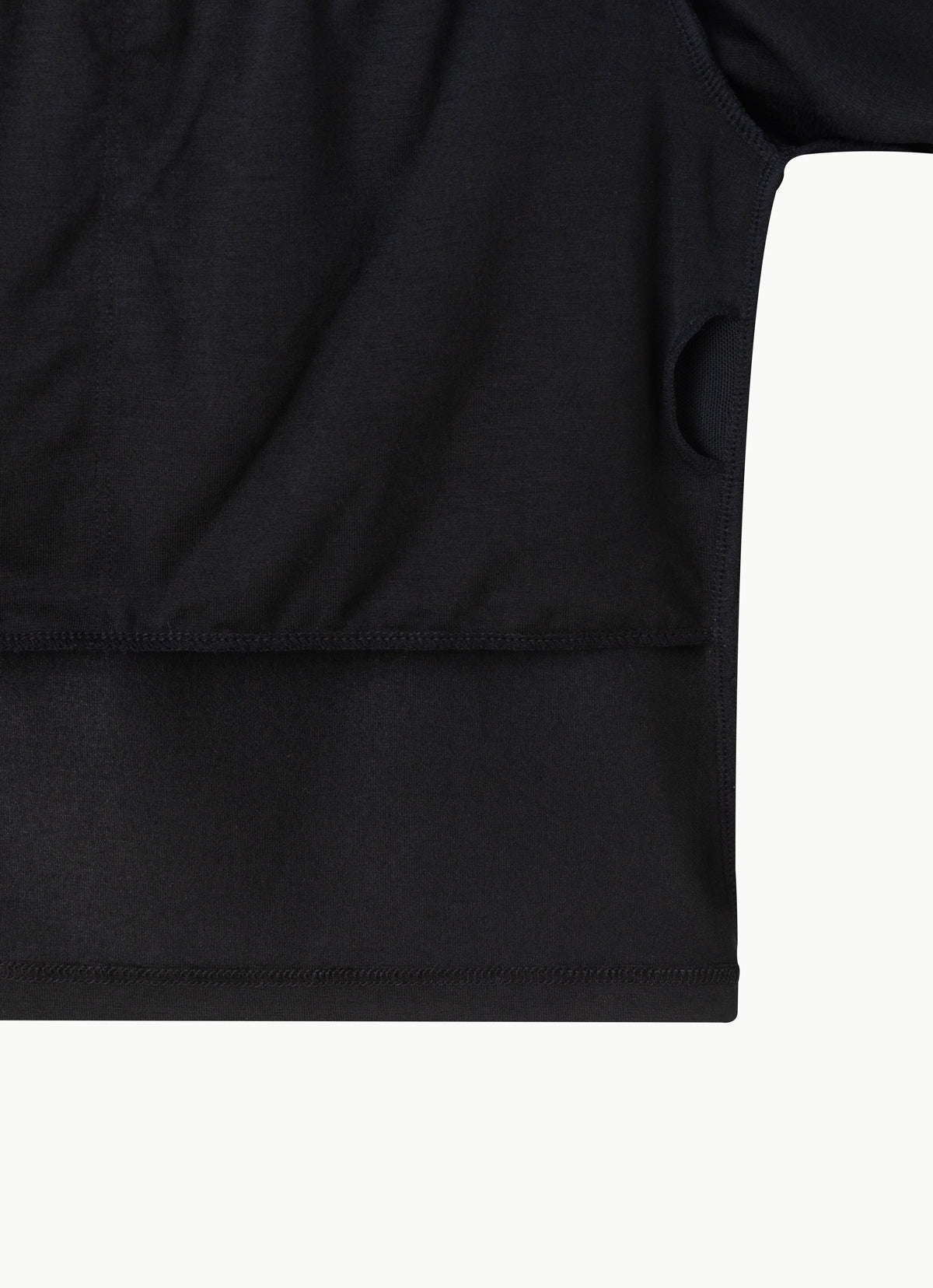 Layered bolero top_Black