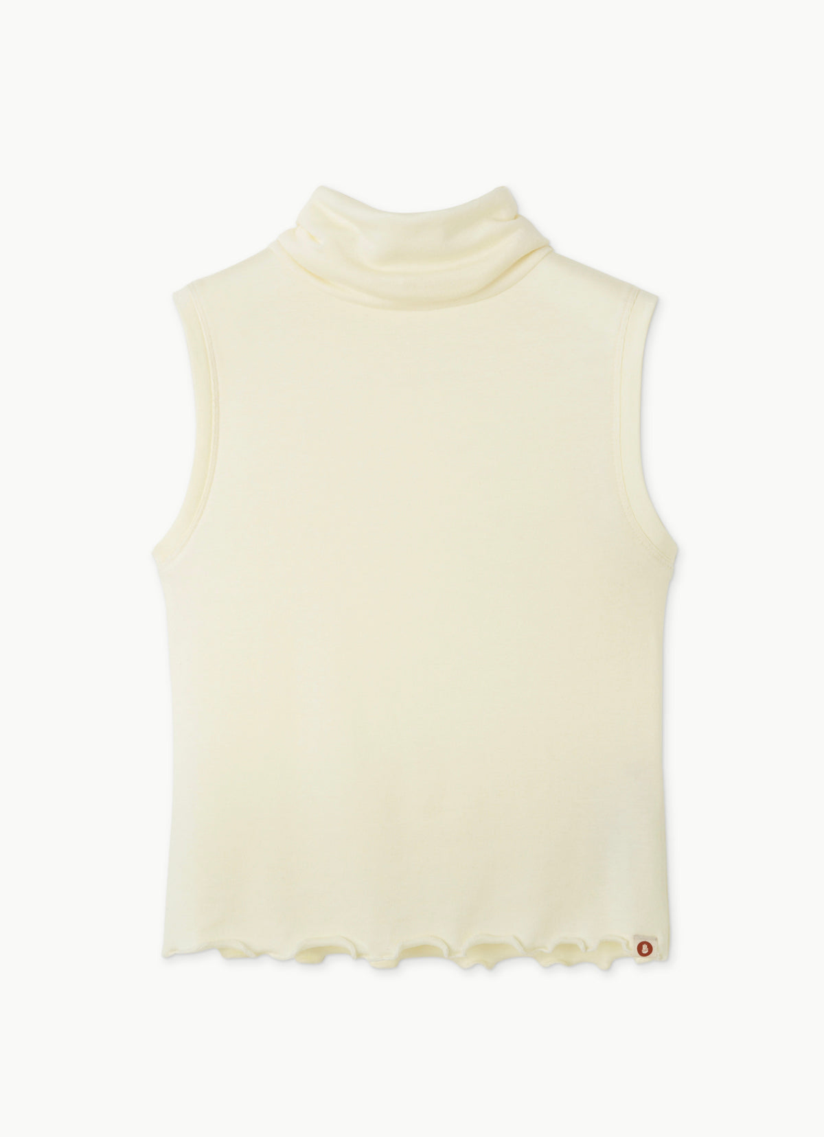 Soft turtleneck sleeveless_Afterglow