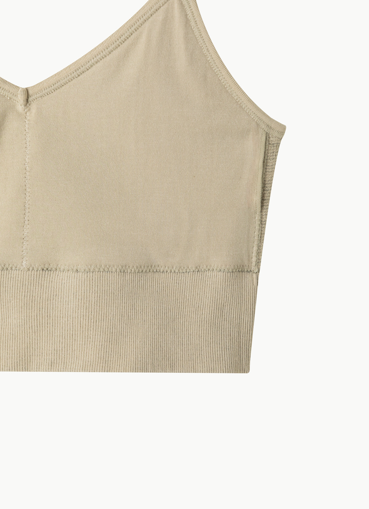 Seamless Lotus tank top_Taupe