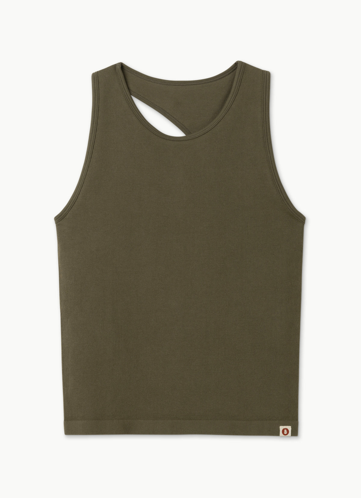 Seamless biased tank top_Stone Gray