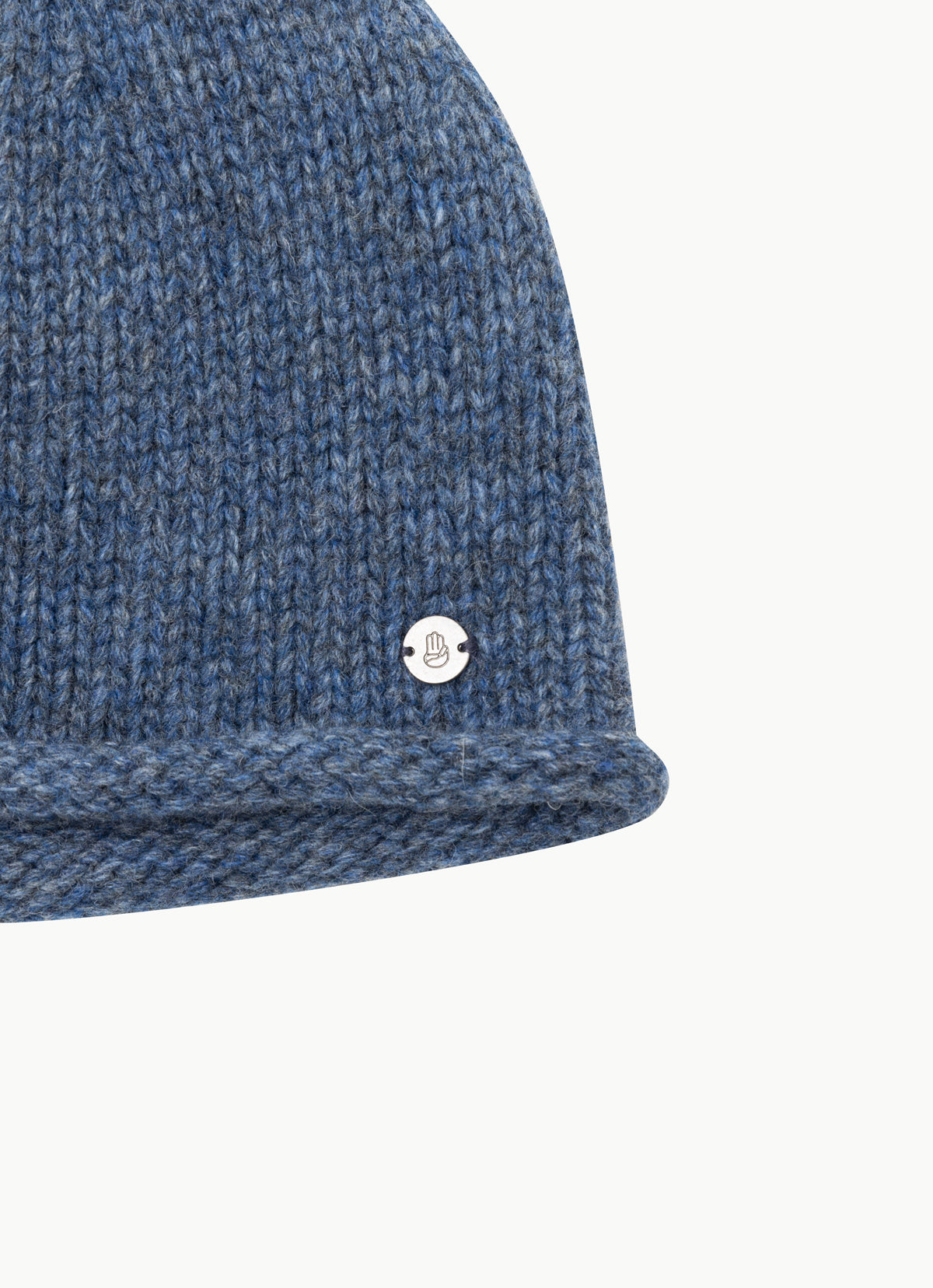 BM beanie_Melange Blue