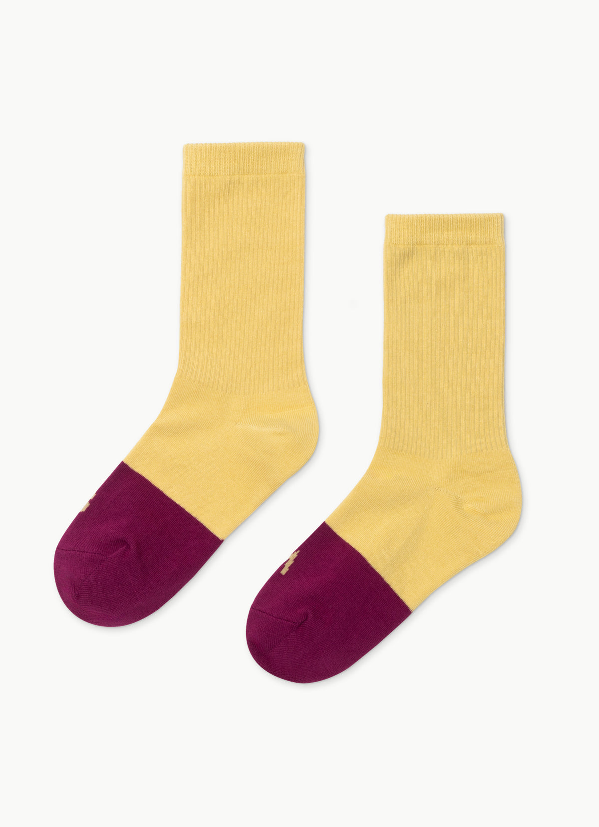 Two-tone ankle socks_Yellow Multi
