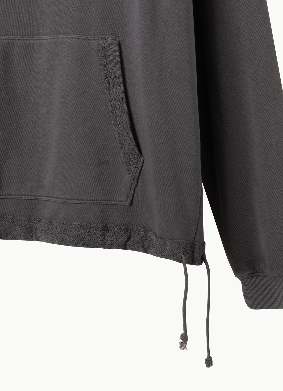 Loose string hoodie (Unisex)_Dark Grey