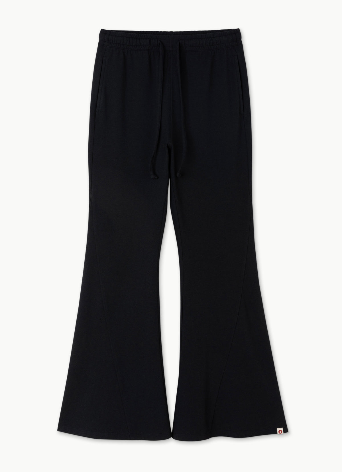 Panel bootcut pants_Black