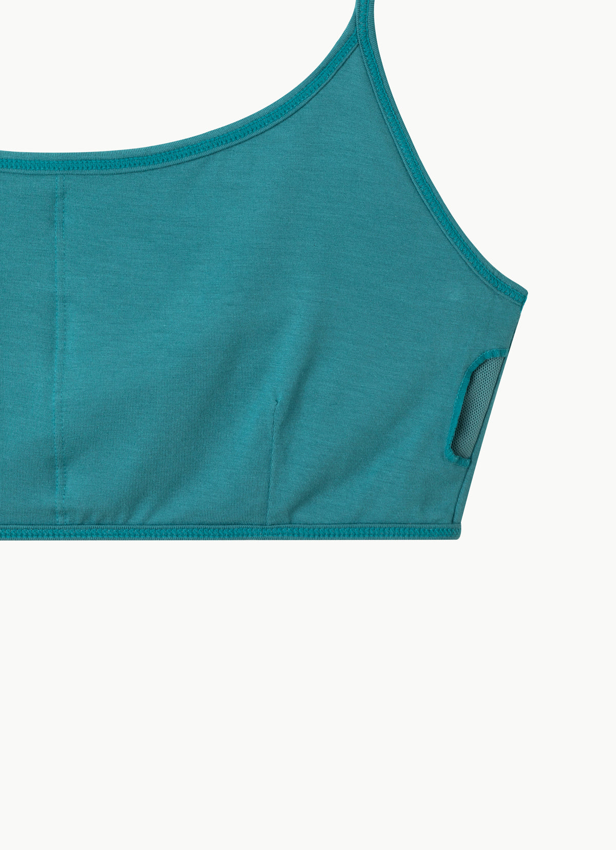 Tri hole bra top_Pagoda Blue