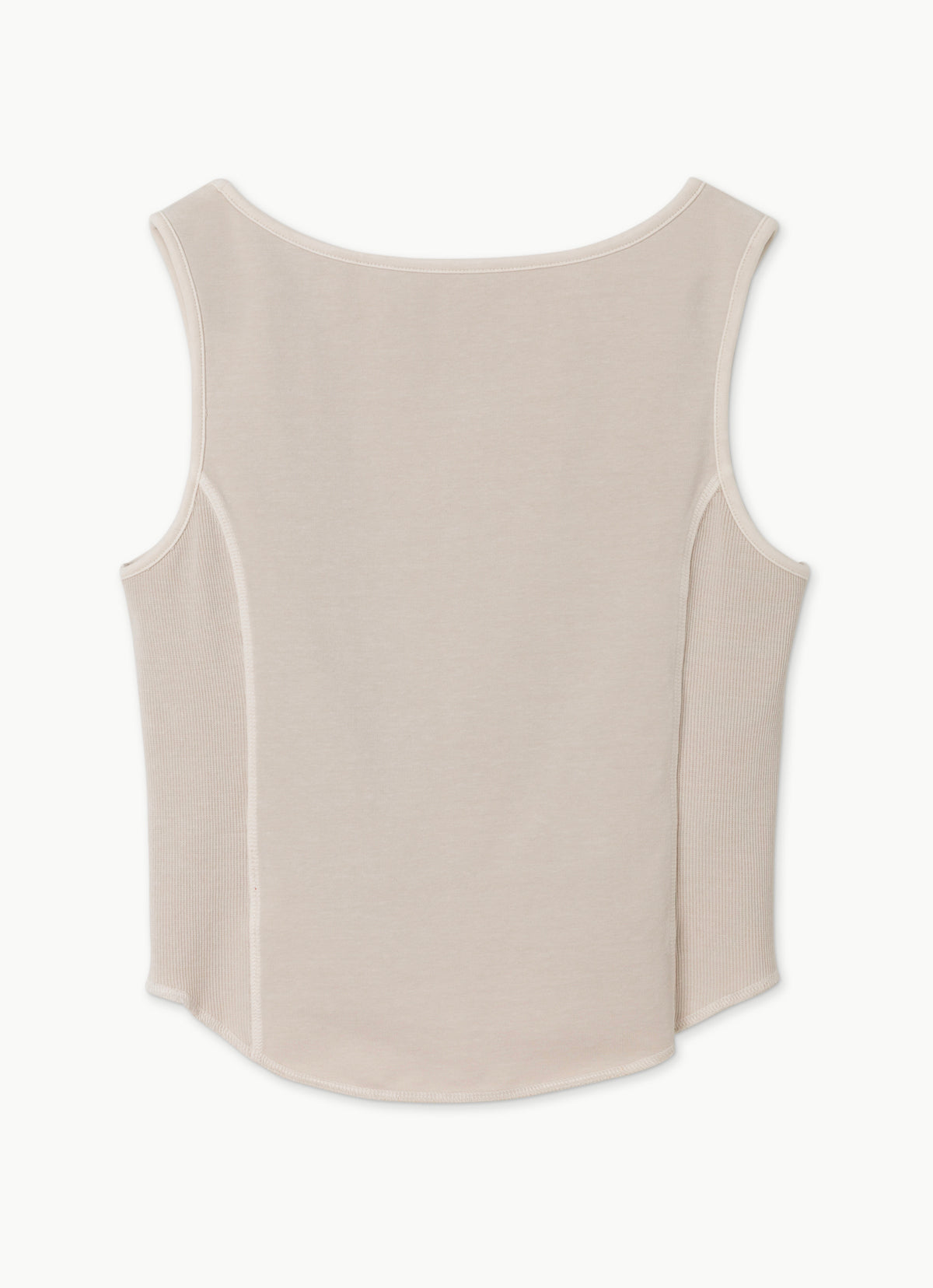 Side rib tank top_Whitecap Gray