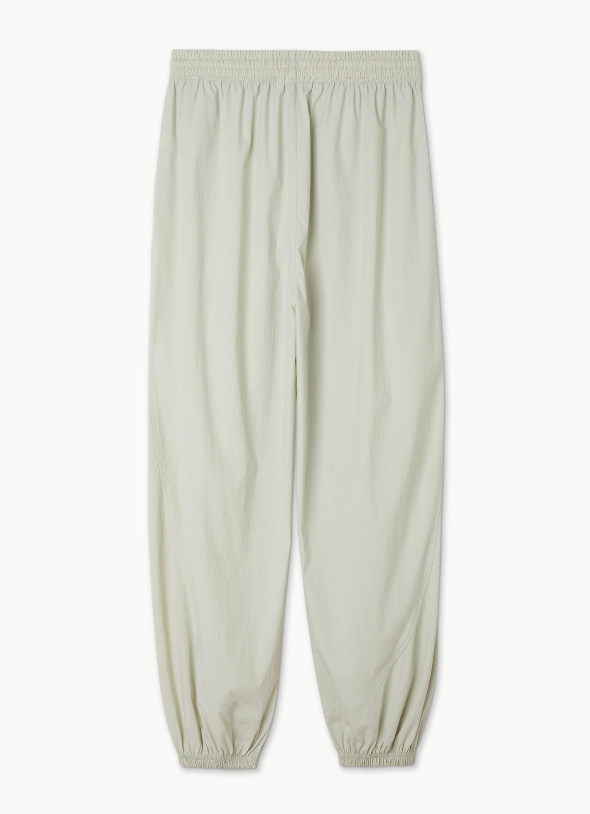 Diagonal jogger pants (Nylon ver.) (Unisex)_Celadon Tint