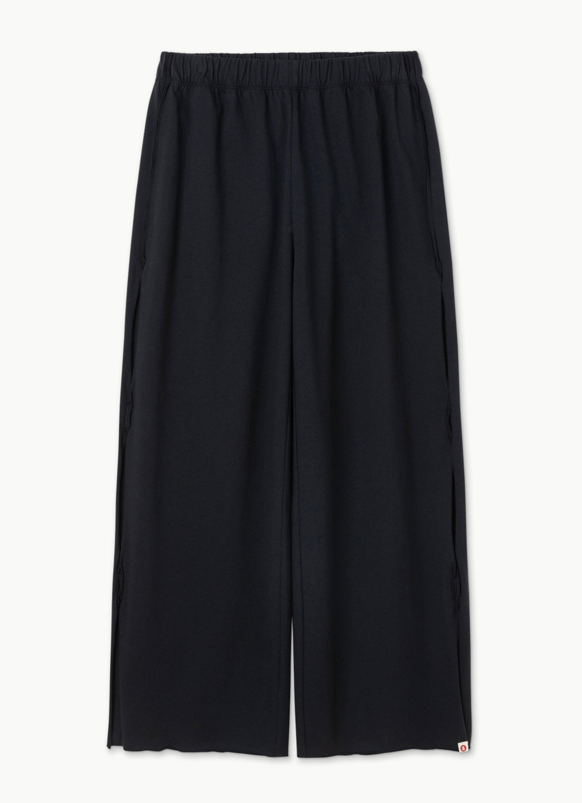 Hole wide pants_Black