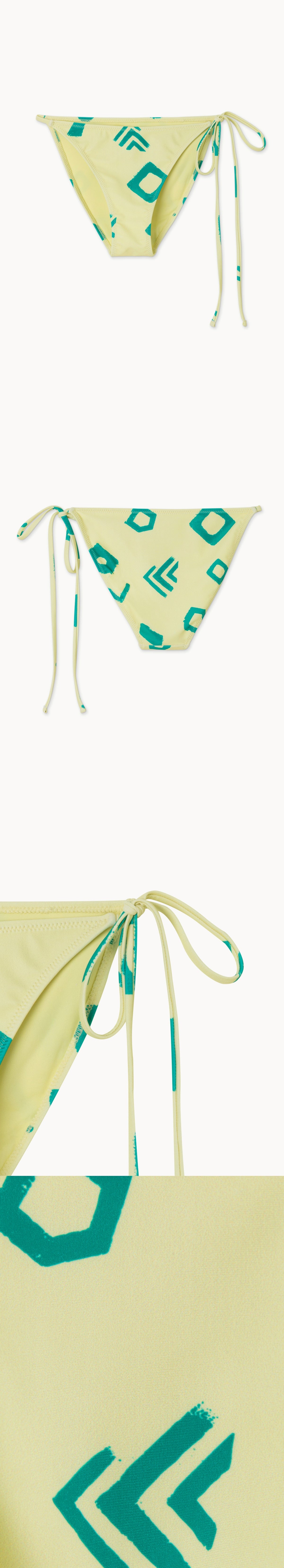 Triangle swim bottom_Yellow Multi