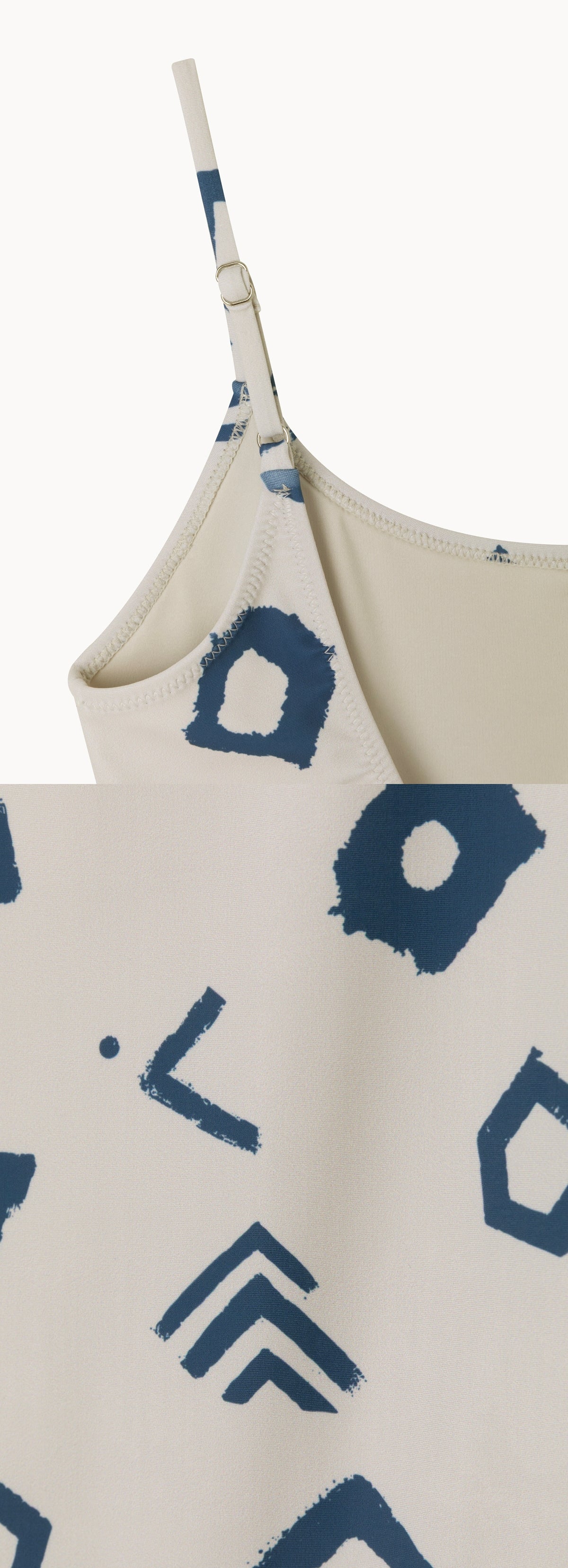 Simple swimsuit_Ivory Multi