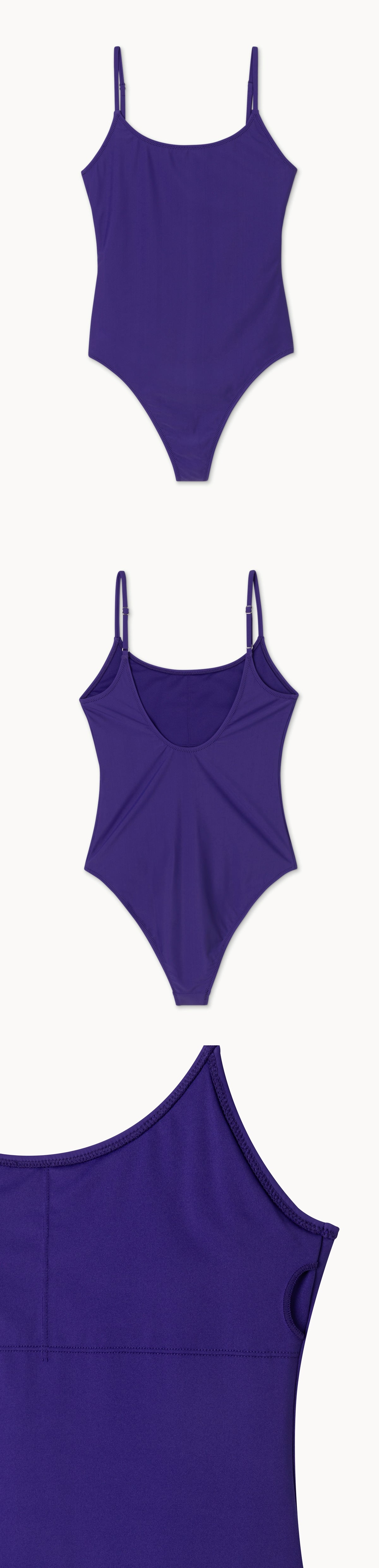 Simple swimsuit_Purple