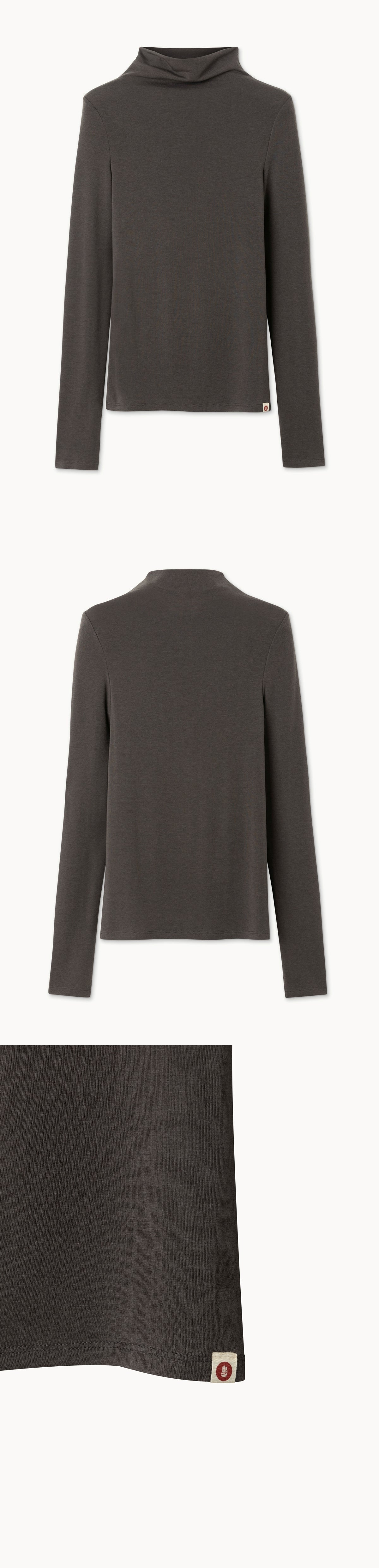 Soft turtleneck long sleeve_Pavement
