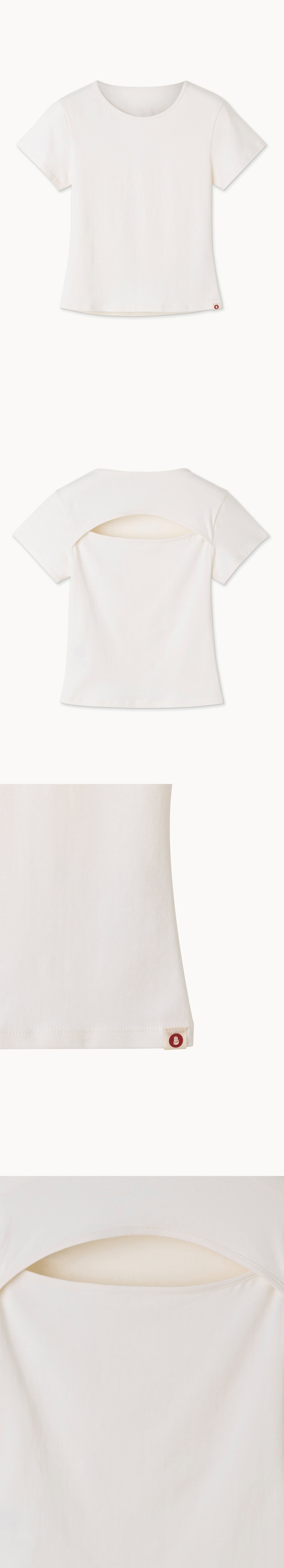 Cut-out short sleeve_Turtledove