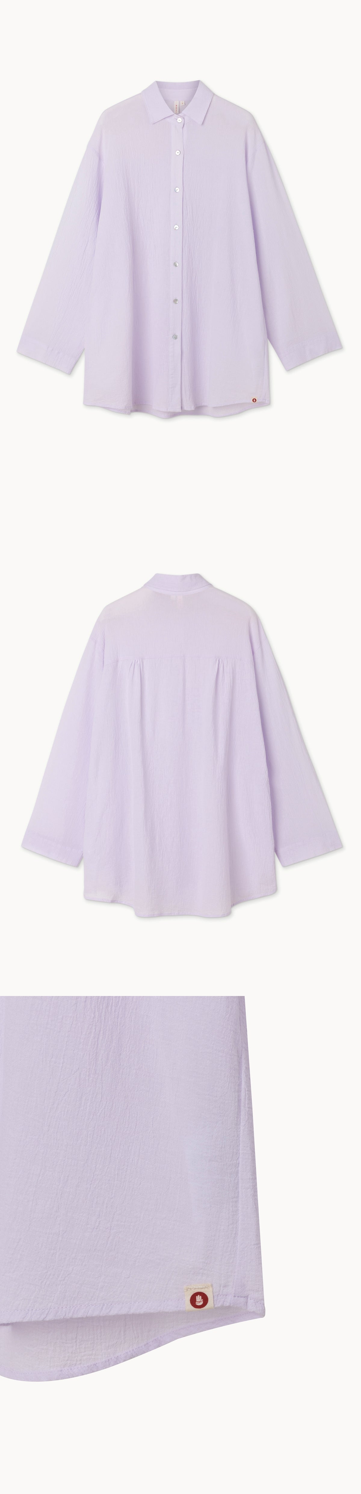 Crease loose shirts_Pale Lavender