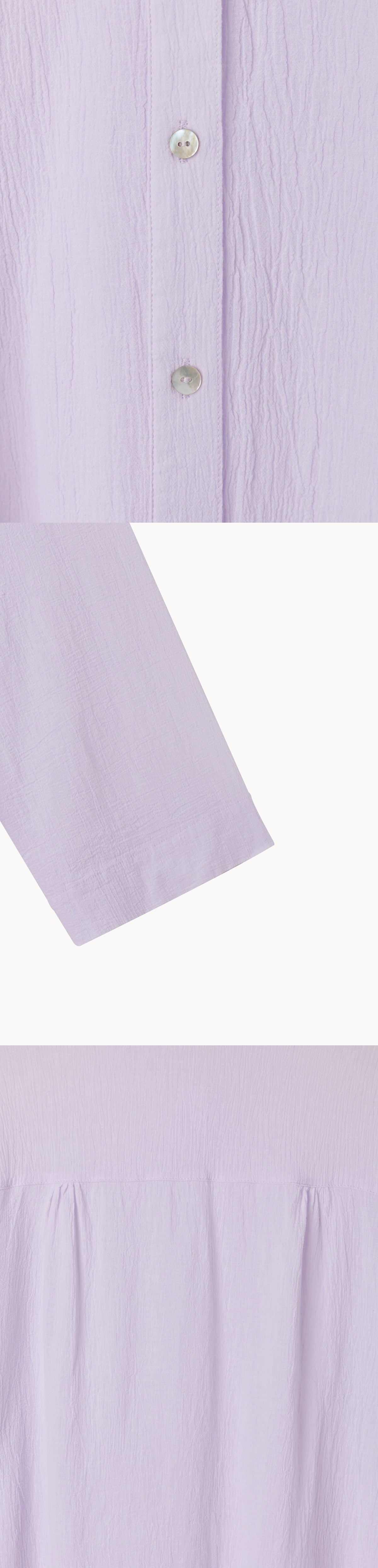 Crease loose shirts_Pale Lavender