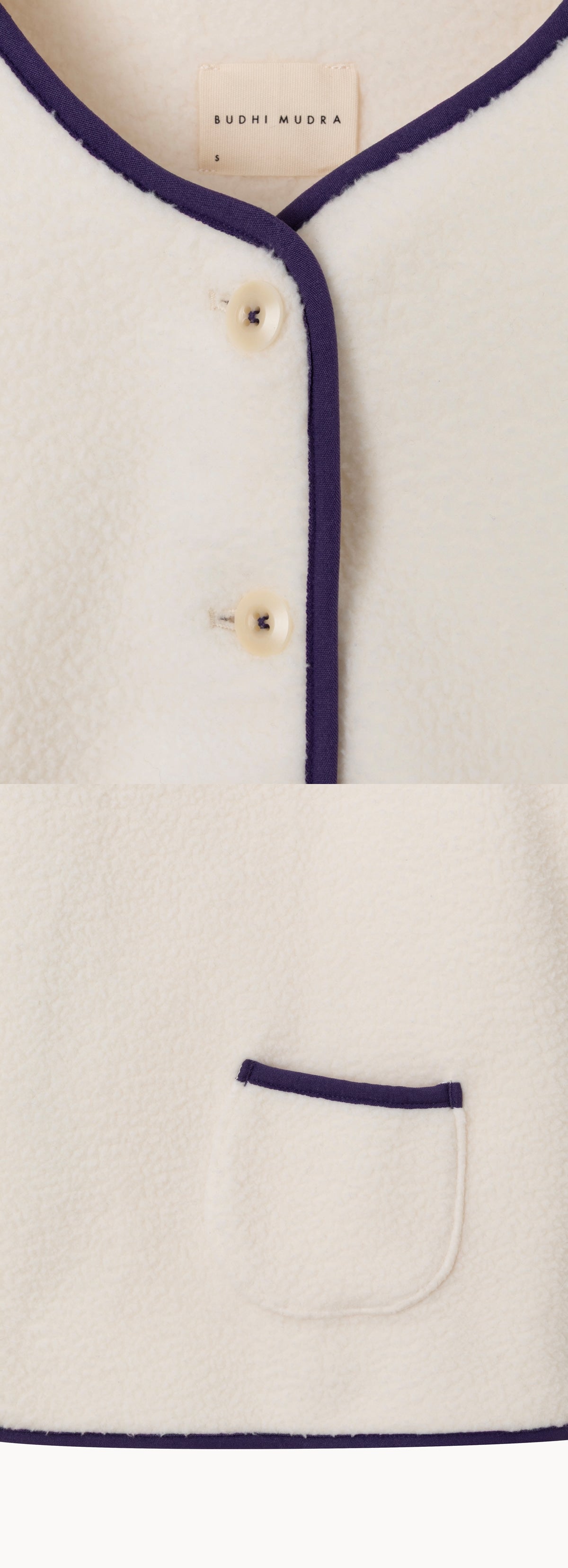 Pocket fleece vest (Unisex)_Turtledove