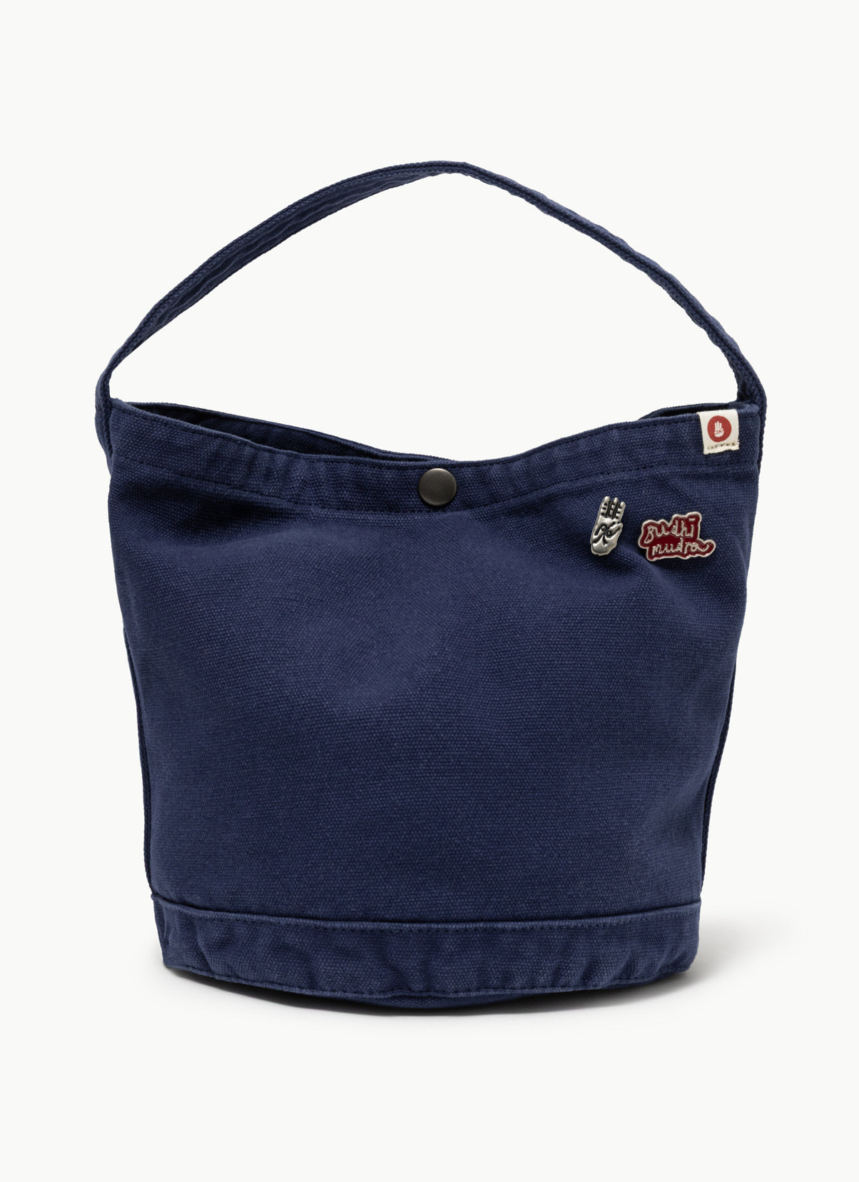 Round snap bag_Navy