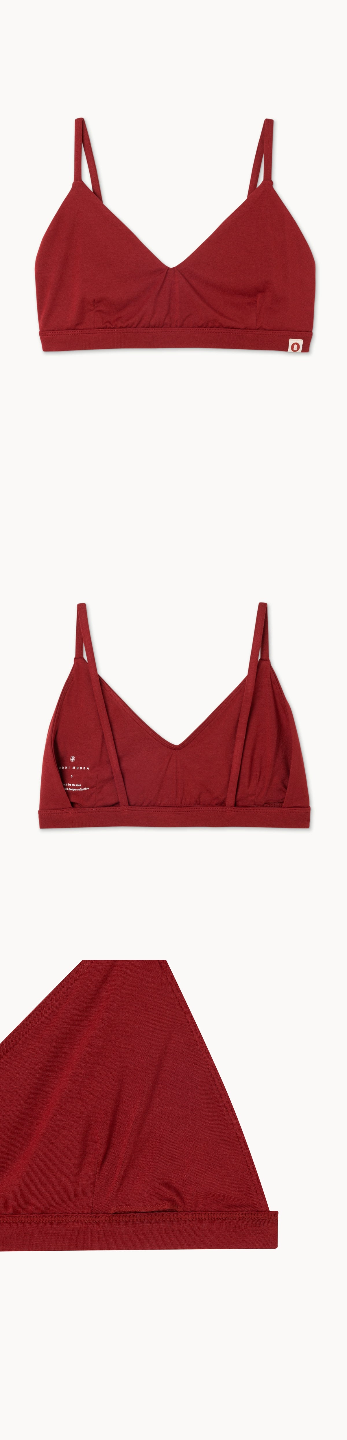 One-tone bra top_Rythmic Red