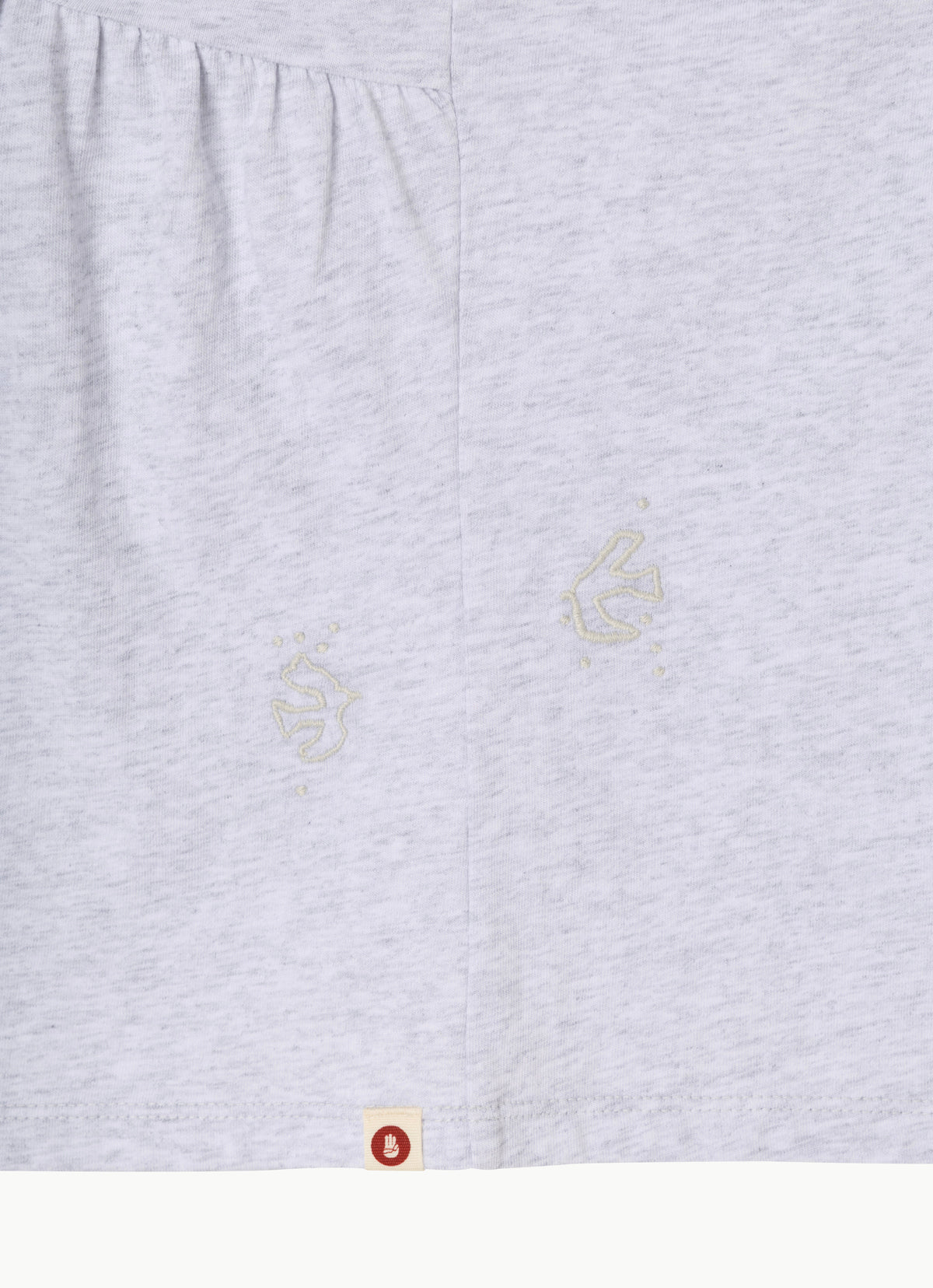 Kasih shirring top_Melange Grey