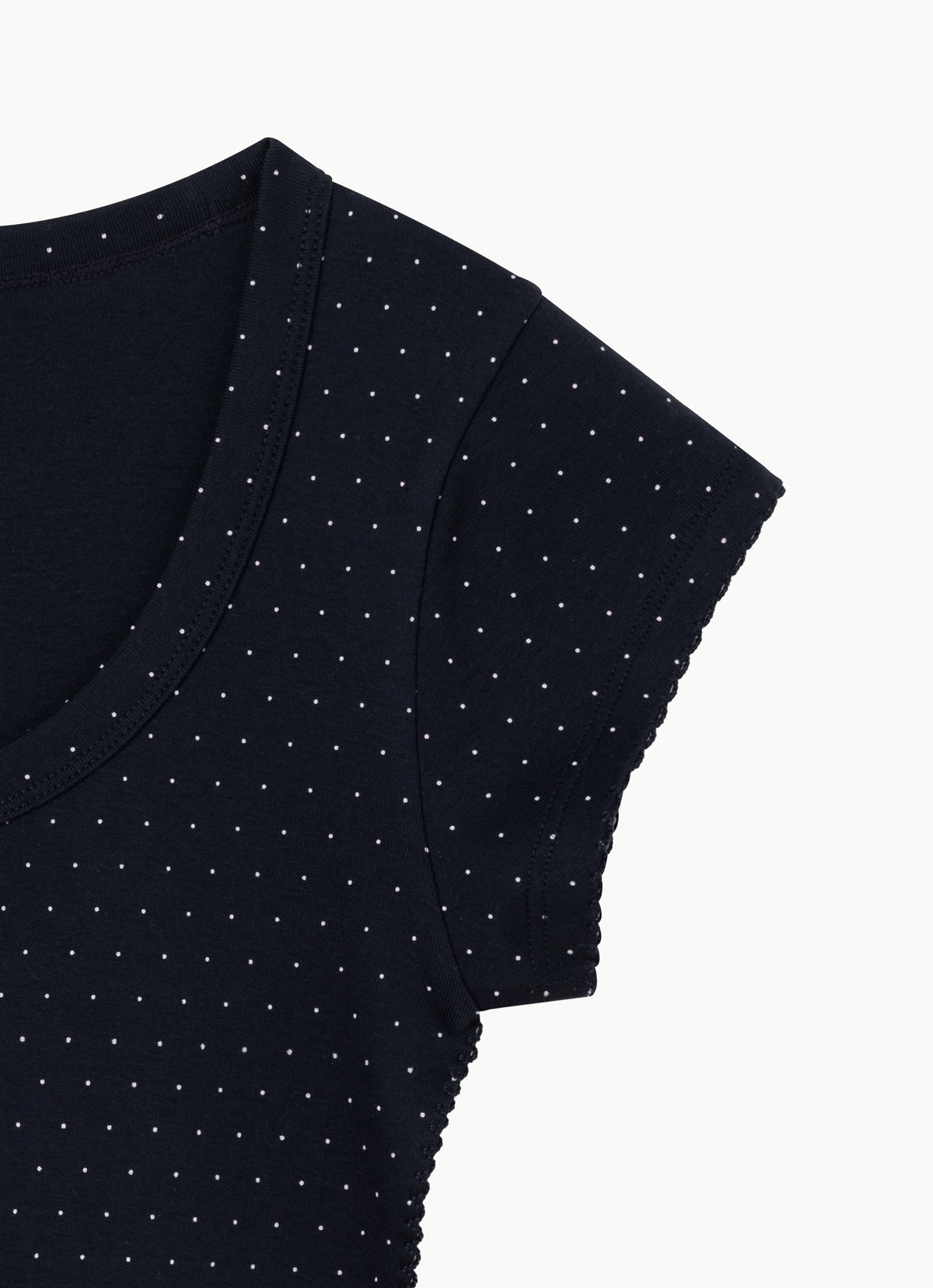 Essential scoop T_dotted_Navy Multi