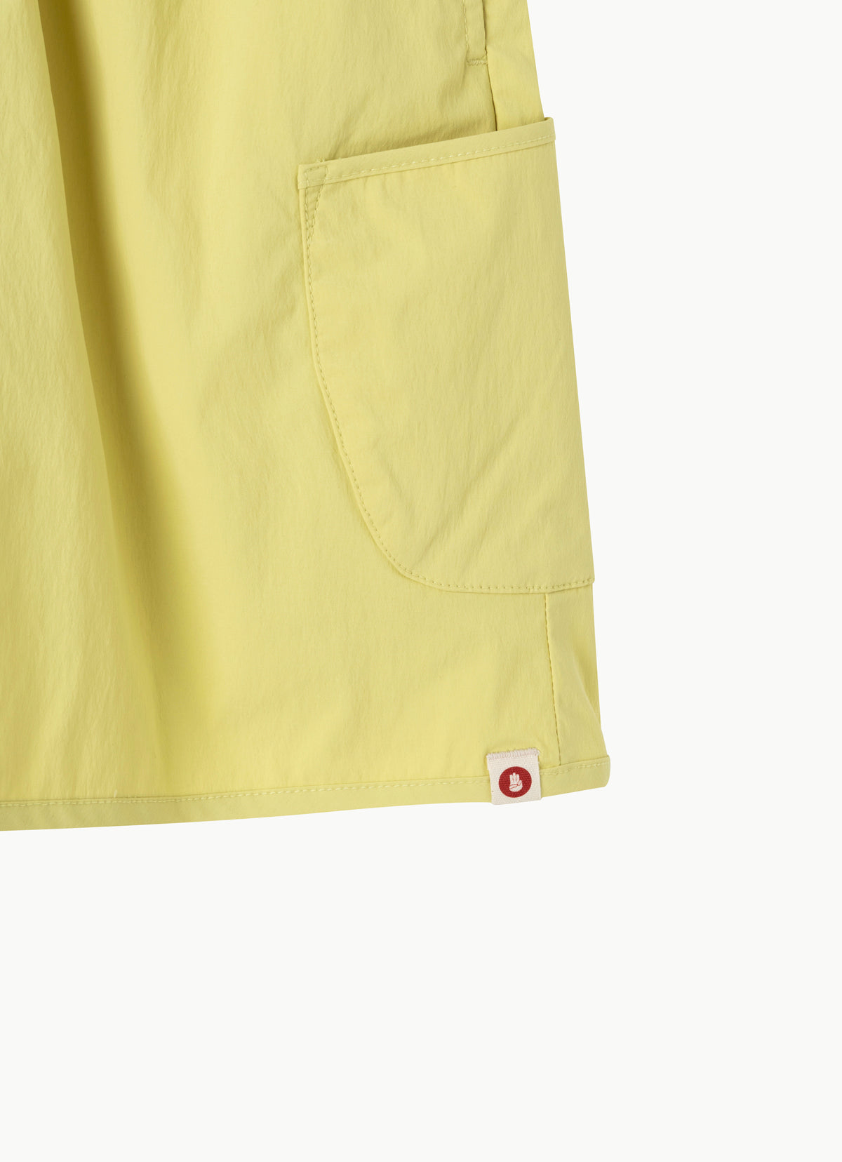 Pocket wide shorts (Unisex)_Muted Lime