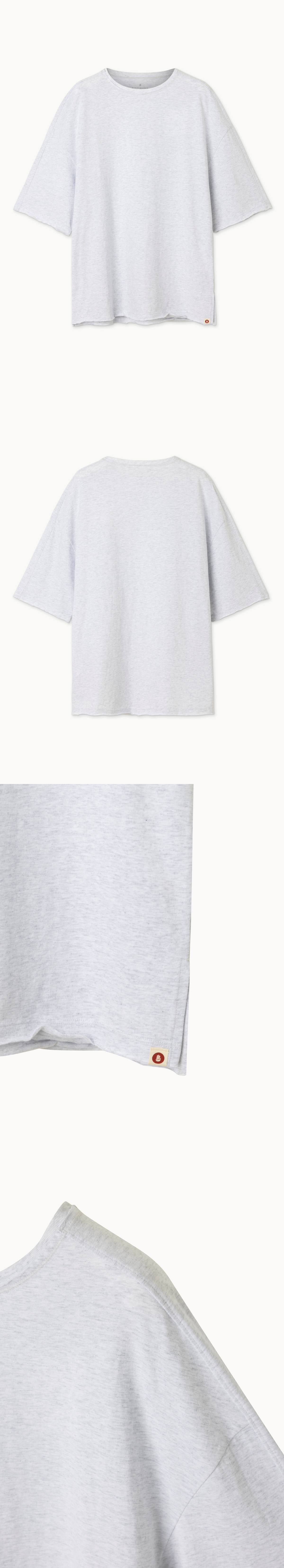Papan half sleeve (Unisex)_Melange Grey