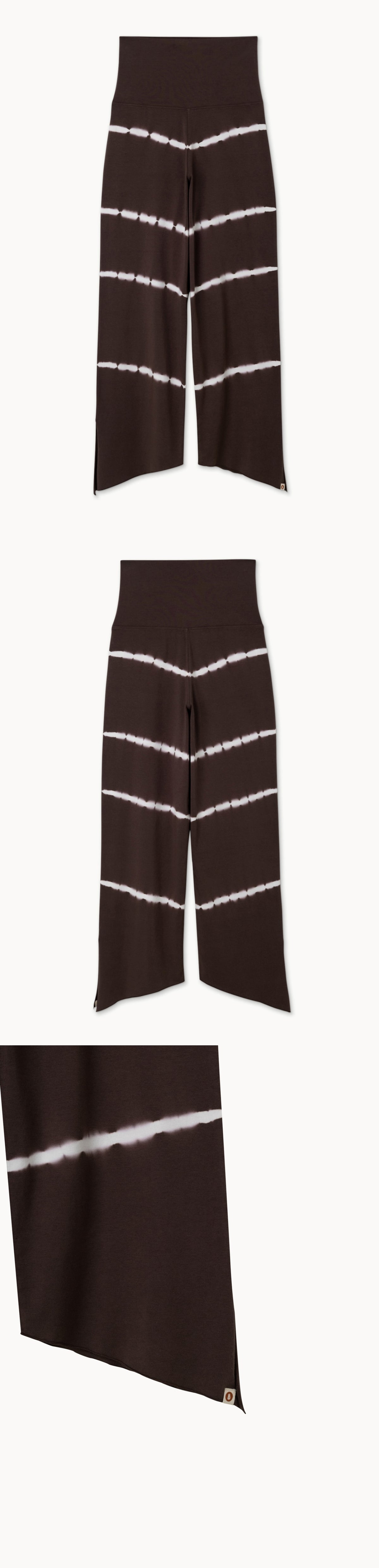 Diagonal pants_dyed_Chocolate Plum