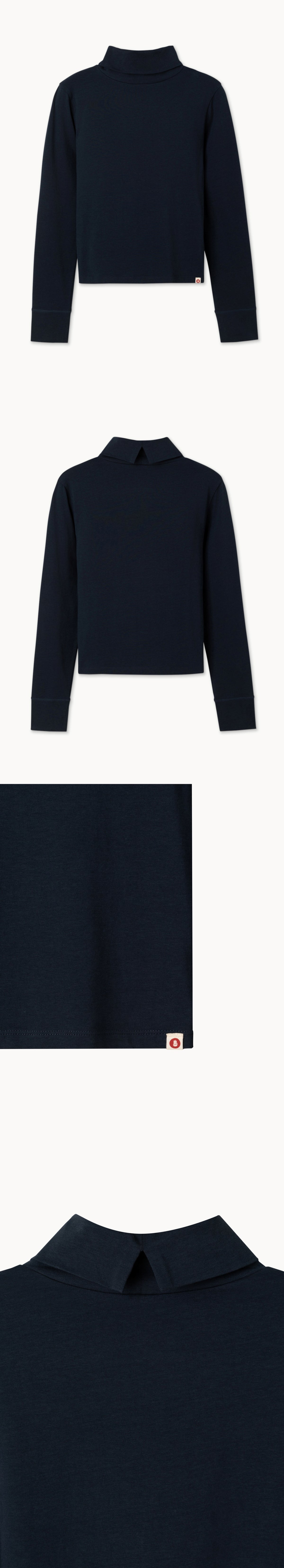 Turtle neck long sleeve_Carbon