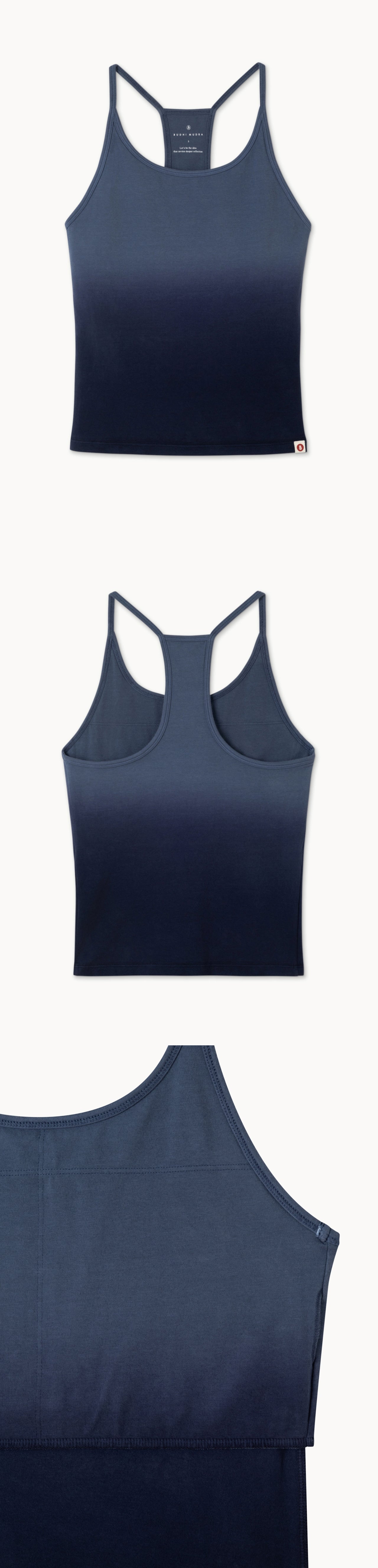 Charlotte tank top_dyed_Navy Multi