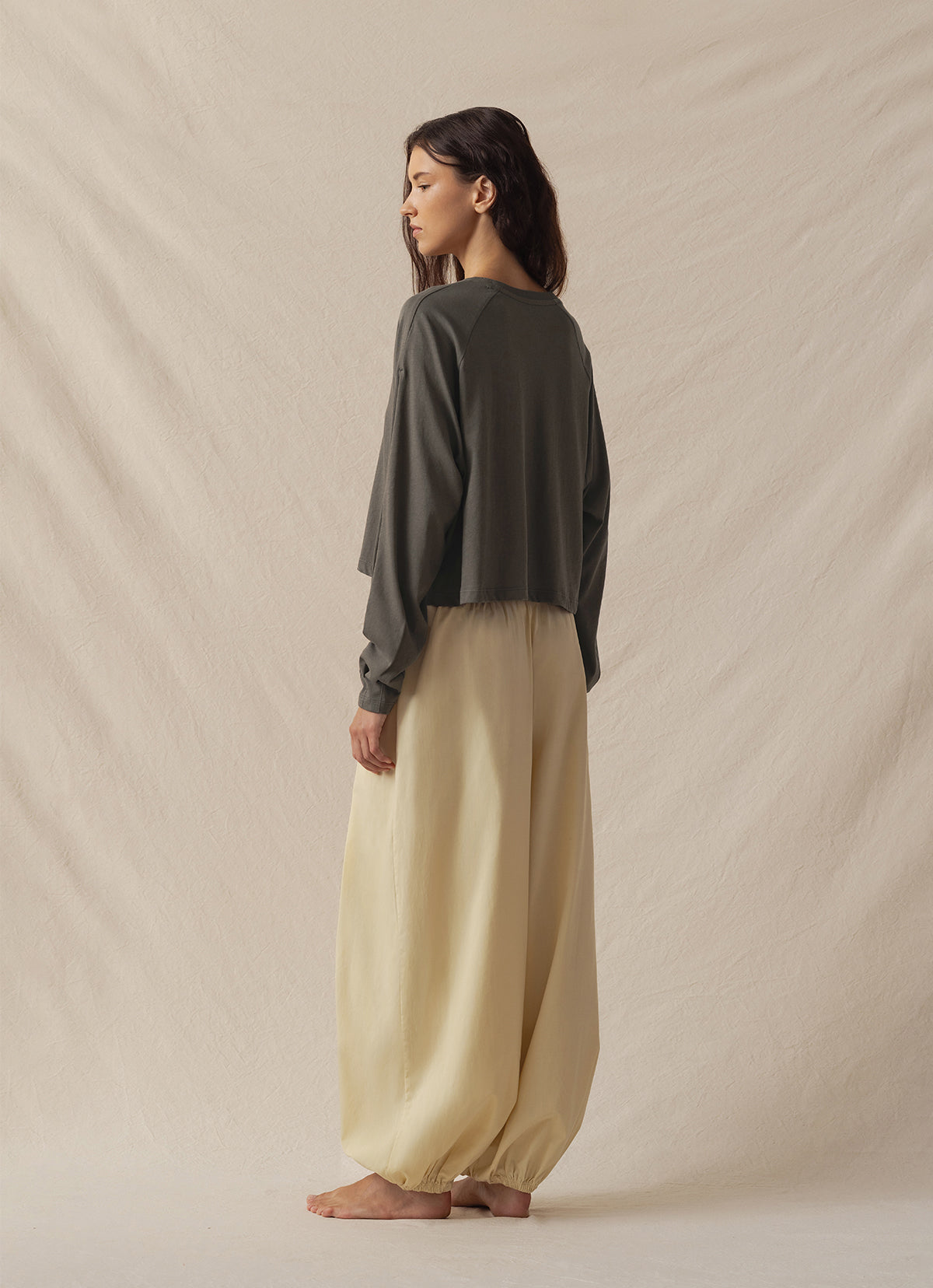 Double hole long sleeve_Smokey Olive