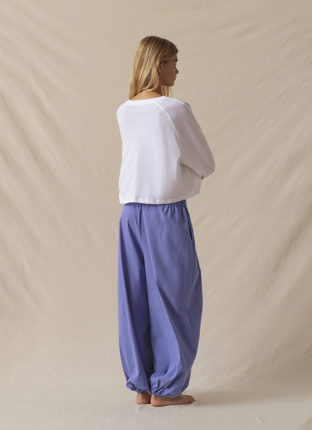 Double hole long sleeve_White